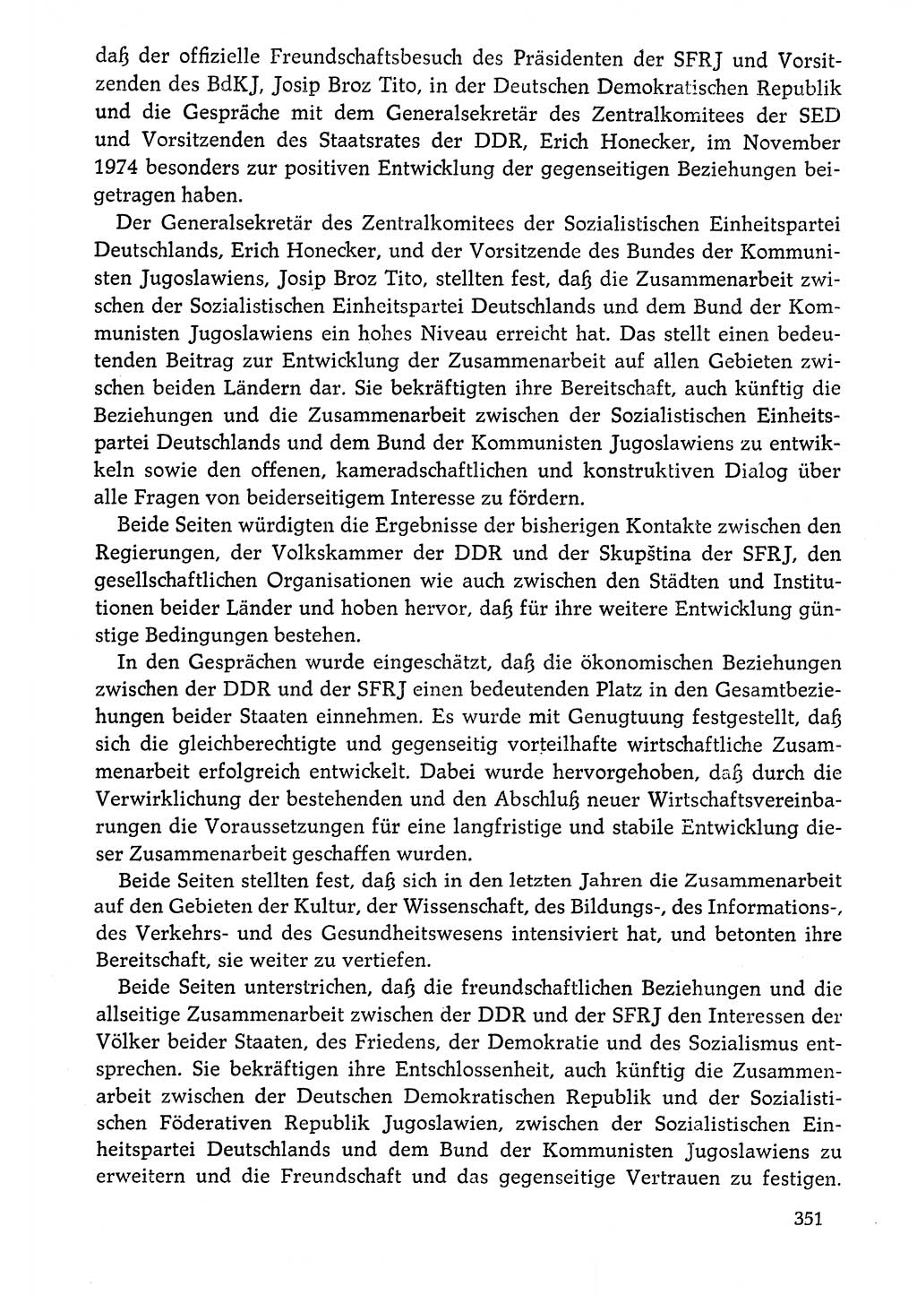 Dokumente der Sozialistischen Einheitspartei Deutschlands (SED) [Deutsche Demokratische Republik (DDR)] 1976-1977, Seite 351 (Dok. SED DDR 1976-1977, S. 351)