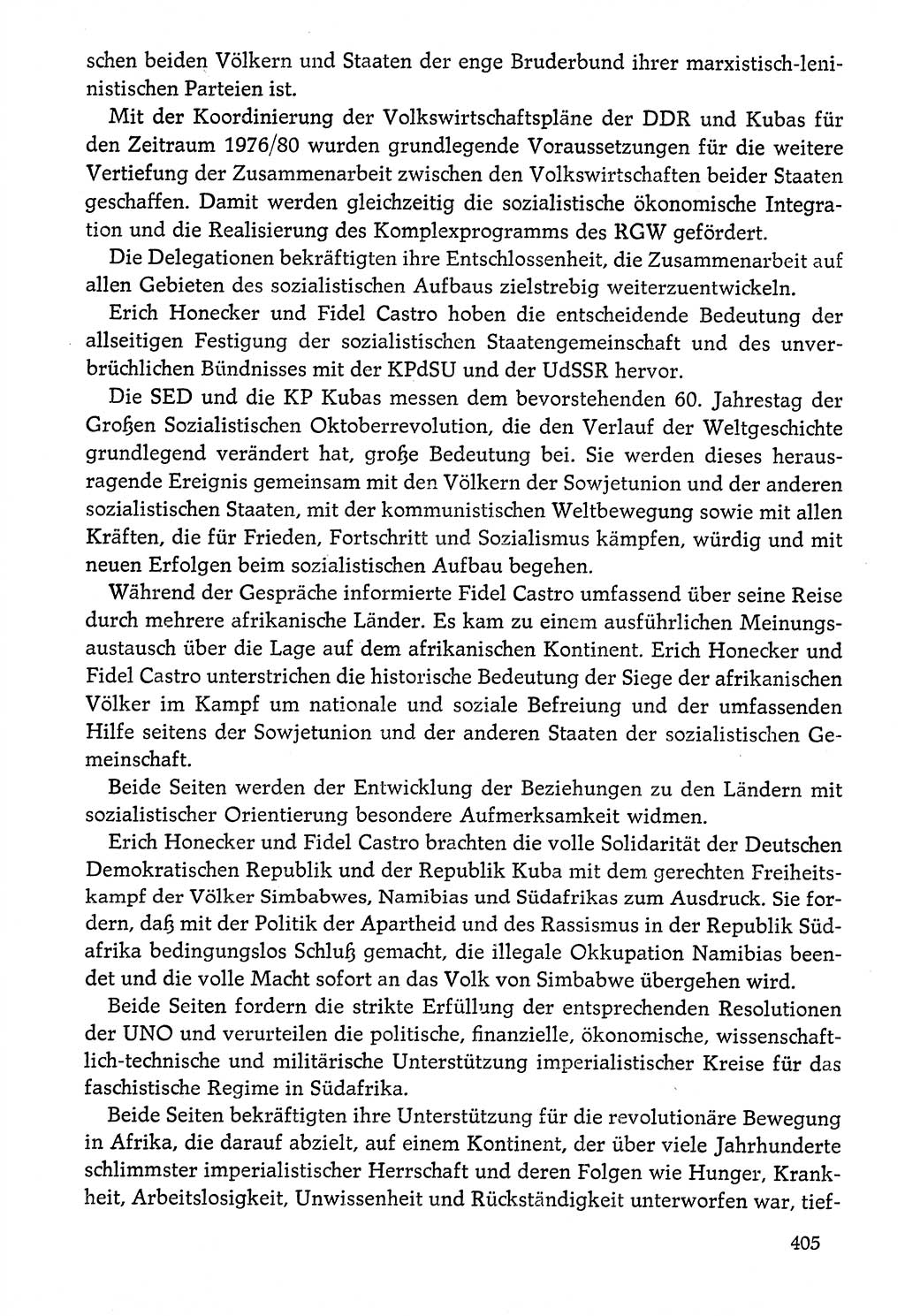 Dokumente der Sozialistischen Einheitspartei Deutschlands (SED) [Deutsche Demokratische Republik (DDR)] 1976-1977, Seite 405 (Dok. SED DDR 1976-1977, S. 405)