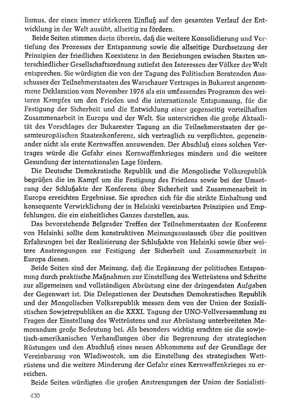 Dokumente der Sozialistischen Einheitspartei Deutschlands (SED) [Deutsche Demokratische Republik (DDR)] 1976-1977, Seite 430 (Dok. SED DDR 1976-1977, S. 430)