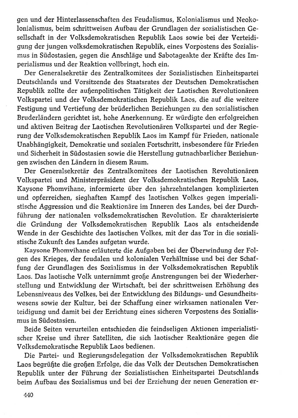 Dokumente der Sozialistischen Einheitspartei Deutschlands (SED) [Deutsche Demokratische Republik (DDR)] 1976-1977, Seite 440 (Dok. SED DDR 1976-1977, S. 440)