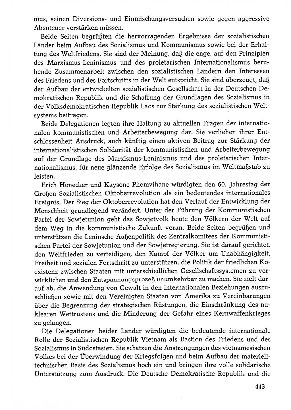 Dokumente der Sozialistischen Einheitspartei Deutschlands (SED) [Deutsche Demokratische Republik (DDR)] 1976-1977, Seite 443 (Dok. SED DDR 1976-1977, S. 443)