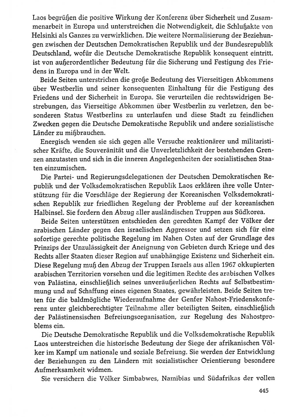 Dokumente der Sozialistischen Einheitspartei Deutschlands (SED) [Deutsche Demokratische Republik (DDR)] 1976-1977, Seite 445 (Dok. SED DDR 1976-1977, S. 445)