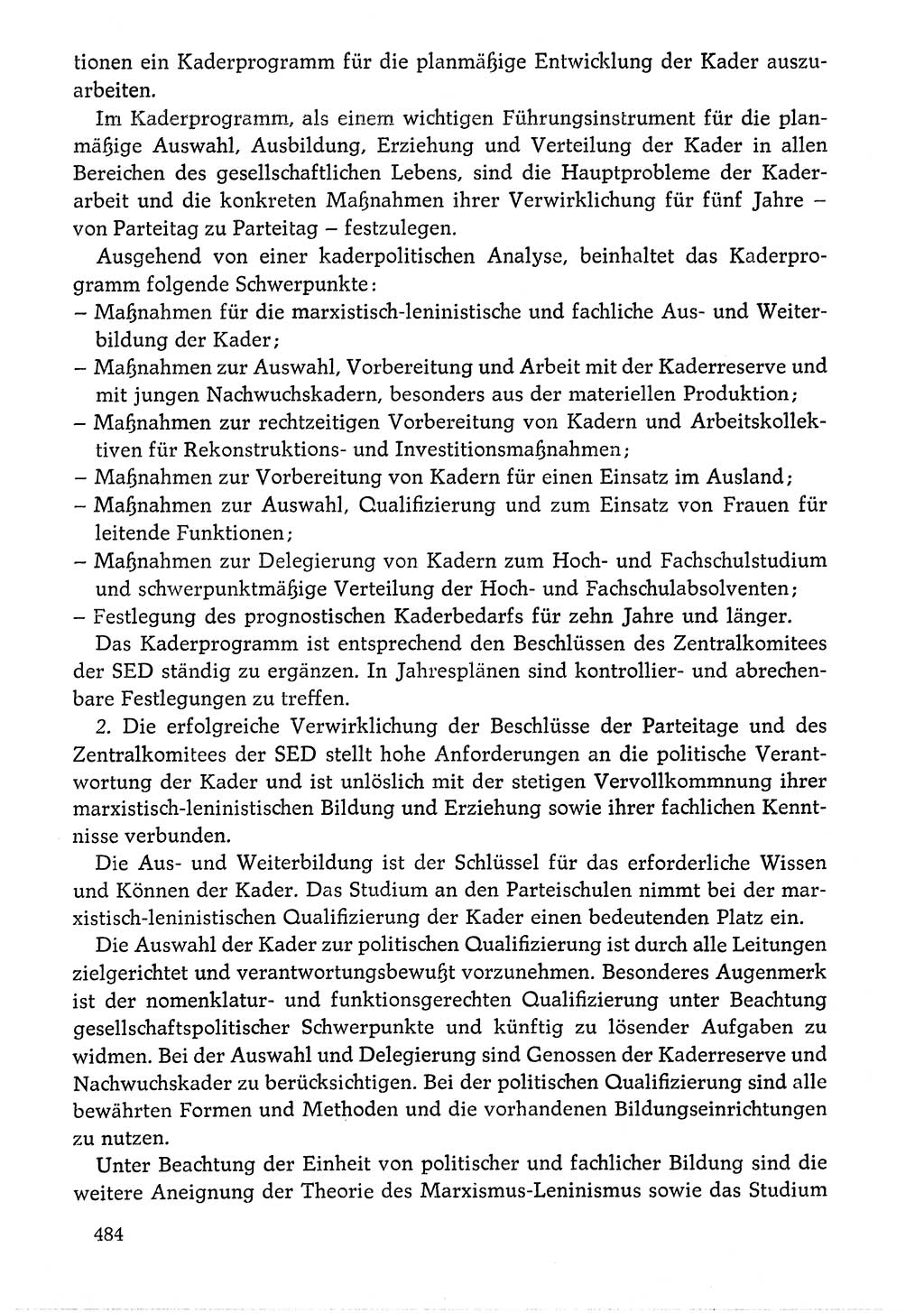 Dokumente der Sozialistischen Einheitspartei Deutschlands (SED) [Deutsche Demokratische Republik (DDR)] 1976-1977, Seite 484 (Dok. SED DDR 1976-1977, S. 484)