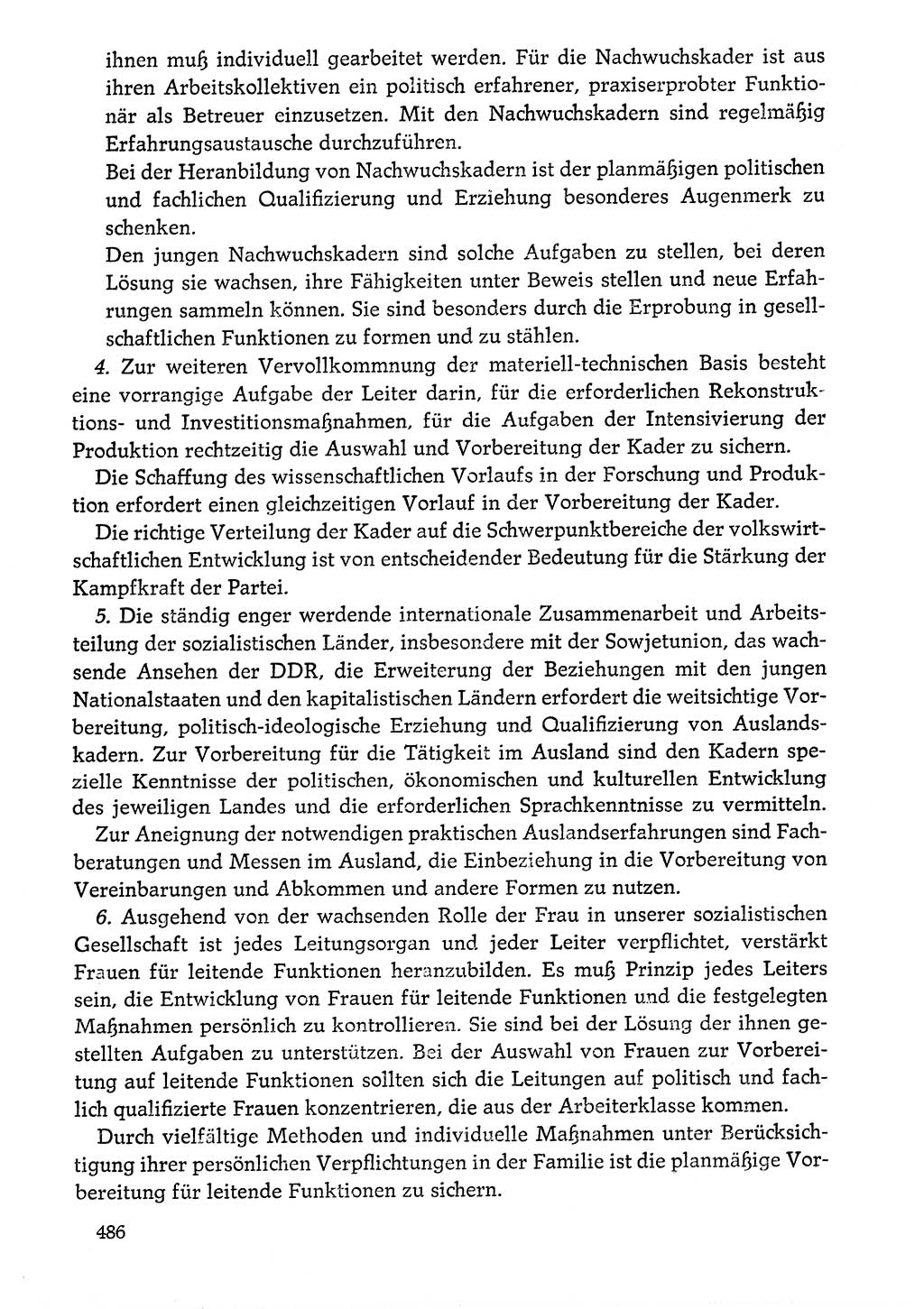 Dokumente der Sozialistischen Einheitspartei Deutschlands (SED) [Deutsche Demokratische Republik (DDR)] 1976-1977, Seite 486 (Dok. SED DDR 1976-1977, S. 486)