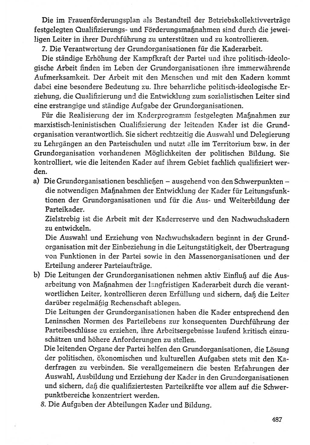 Dokumente der Sozialistischen Einheitspartei Deutschlands (SED) [Deutsche Demokratische Republik (DDR)] 1976-1977, Seite 487 (Dok. SED DDR 1976-1977, S. 487)
