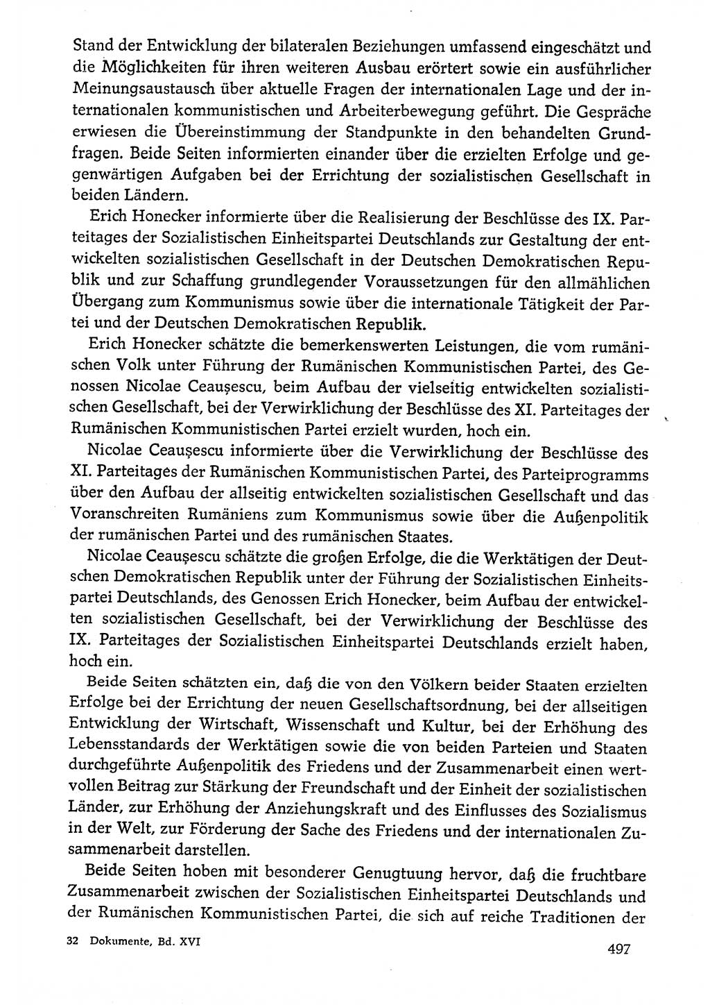 Dokumente der Sozialistischen Einheitspartei Deutschlands (SED) [Deutsche Demokratische Republik (DDR)] 1976-1977, Seite 497 (Dok. SED DDR 1976-1977, S. 497)