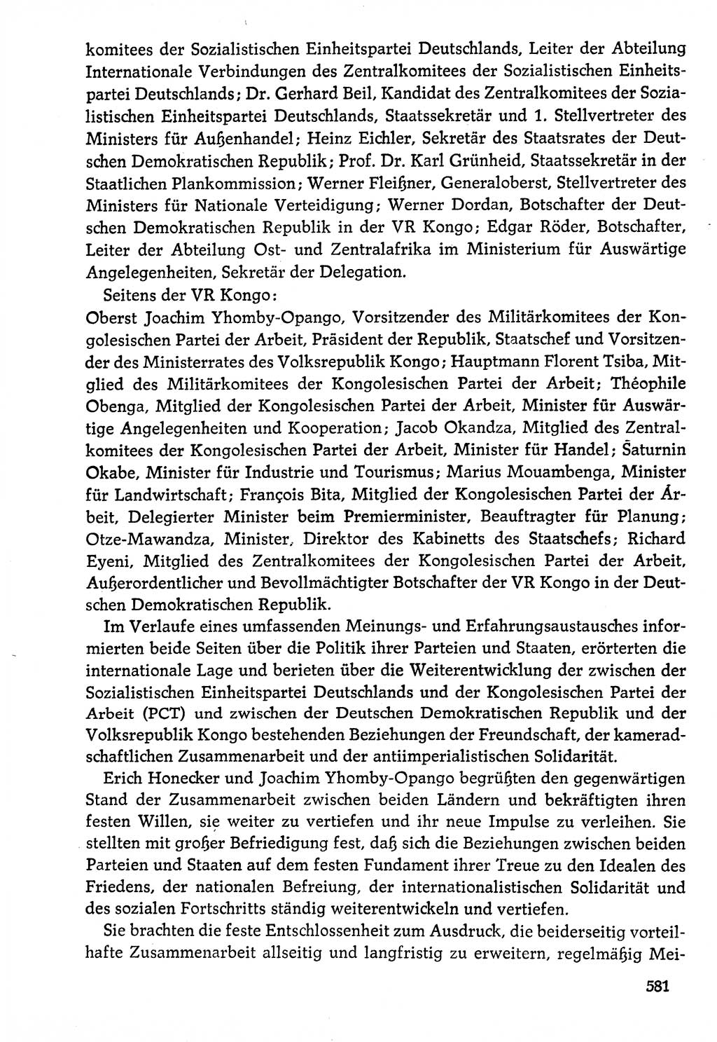 Dokumente der Sozialistischen Einheitspartei Deutschlands (SED) [Deutsche Demokratische Republik (DDR)] 1976-1977, Seite 581 (Dok. SED DDR 1976-1977, S. 581)