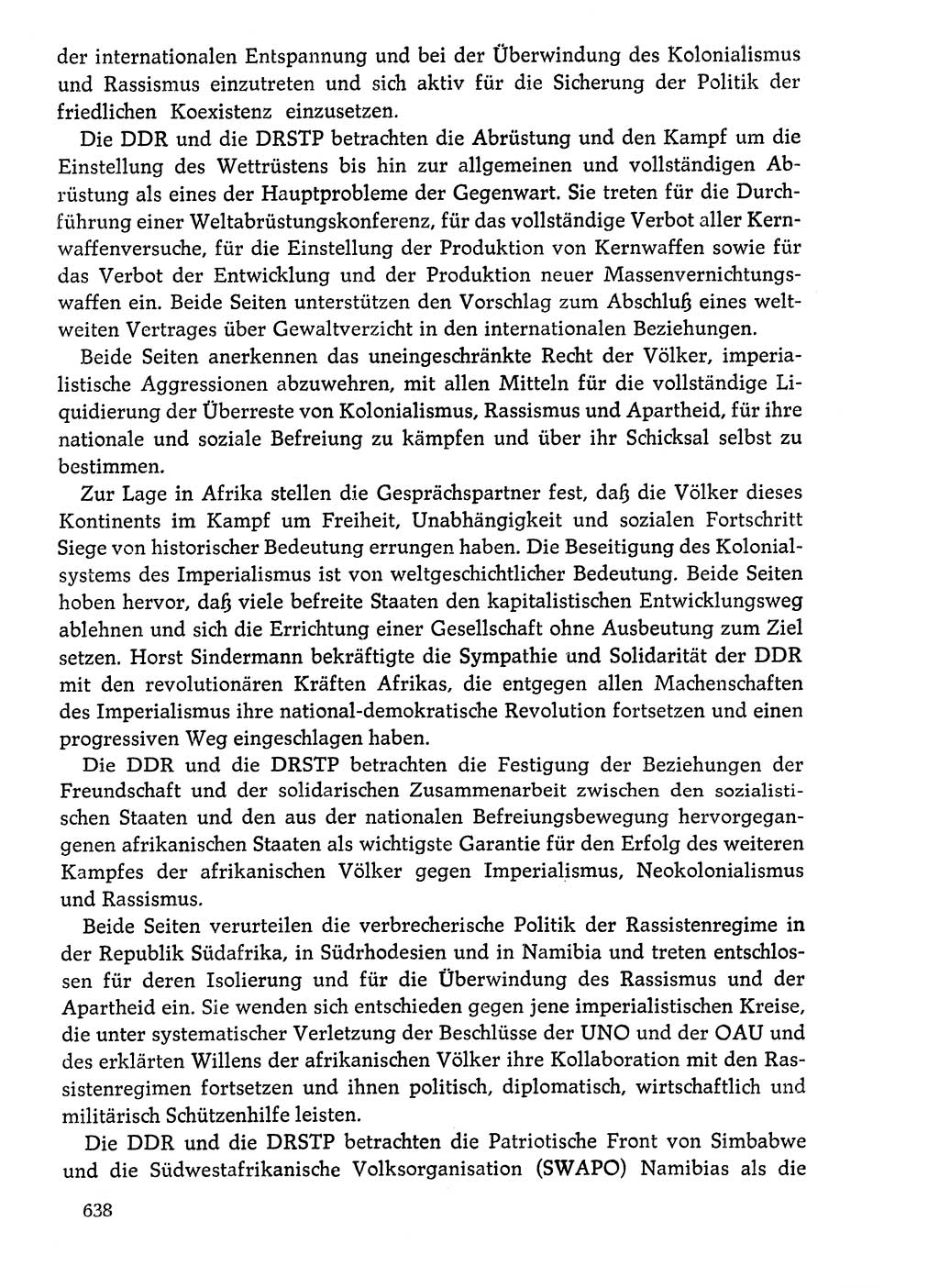 Dokumente der Sozialistischen Einheitspartei Deutschlands (SED) [Deutsche Demokratische Republik (DDR)] 1976-1977, Seite 638 (Dok. SED DDR 1976-1977, S. 638)