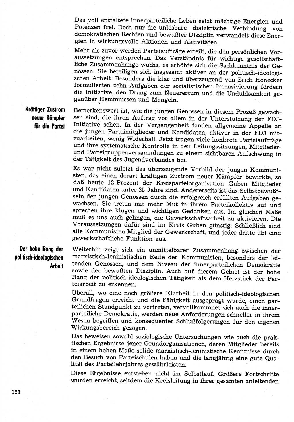 Neuer Weg (NW), Organ des Zentralkomitees (ZK) der SED (Sozialistische Einheitspartei Deutschlands) für Fragen des Parteilebens, 31. Jahrgang [Deutsche Demokratische Republik (DDR)] 1976, Seite 128 (NW ZK SED DDR 1976, S. 128)