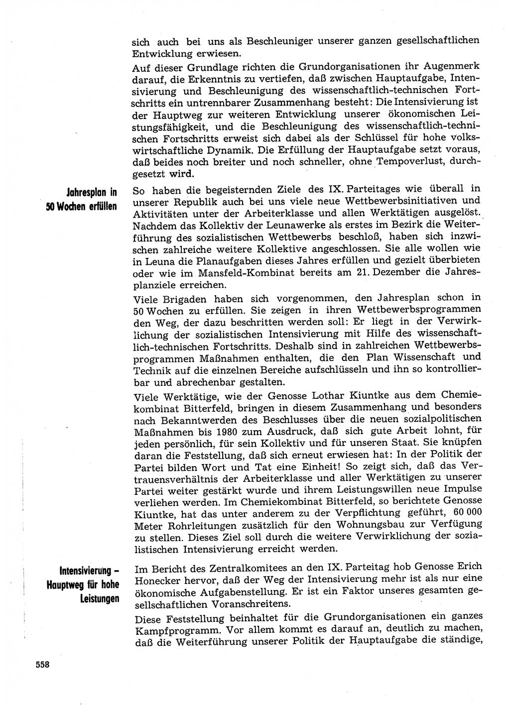 Neuer Weg (NW), Organ des Zentralkomitees (ZK) der SED (Sozialistische Einheitspartei Deutschlands) für Fragen des Parteilebens, 31. Jahrgang [Deutsche Demokratische Republik (DDR)] 1976, Seite 558 (NW ZK SED DDR 1976, S. 558)