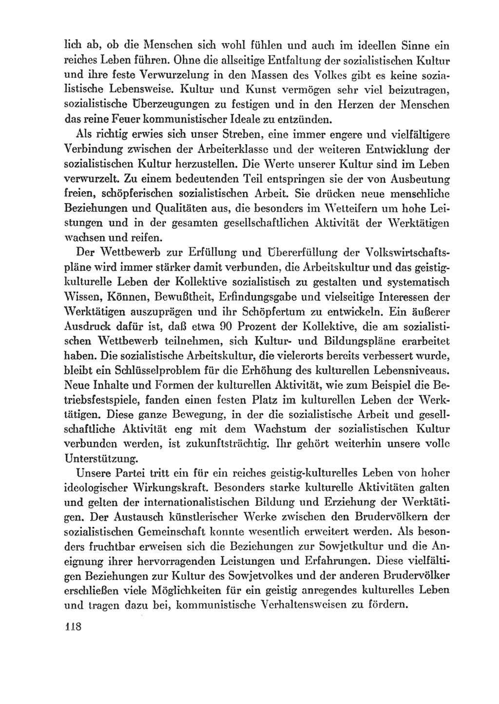 Protokoll der Verhandlungen des Ⅸ. Parteitages der Sozialistischen Einheitspartei Deutschlands (SED) [Deutsche Demokratische Republik (DDR)] 1976, Band 1, Seite 118 (Prot. Verh. Ⅸ. PT SED DDR 1976, Bd. 1, S. 118)