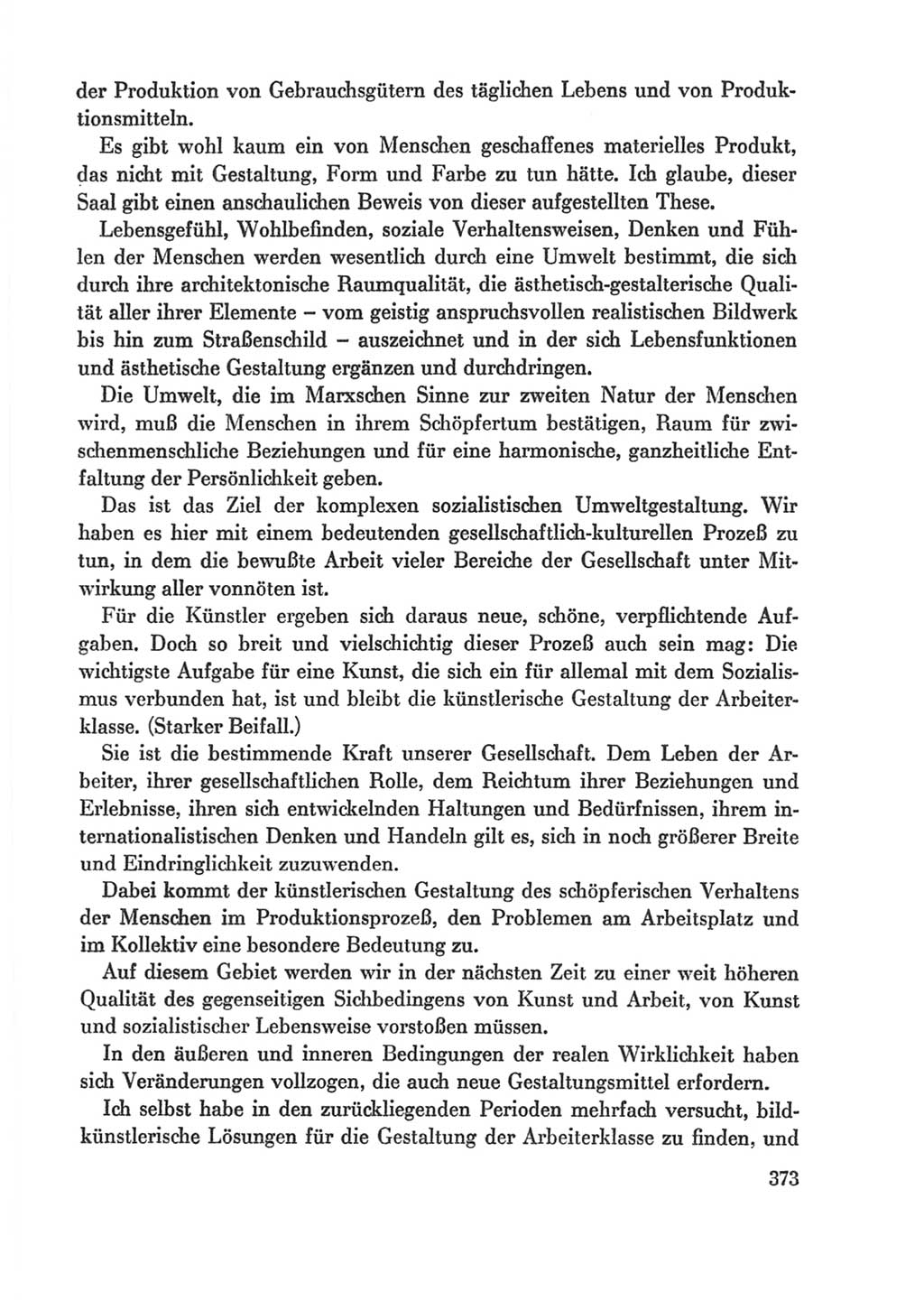 Protokoll der Verhandlungen des Ⅸ. Parteitages der Sozialistischen Einheitspartei Deutschlands (SED) [Deutsche Demokratische Republik (DDR)] 1976, Band 1, Seite 373 (Prot. Verh. Ⅸ. PT SED DDR 1976, Bd. 1, S. 373)