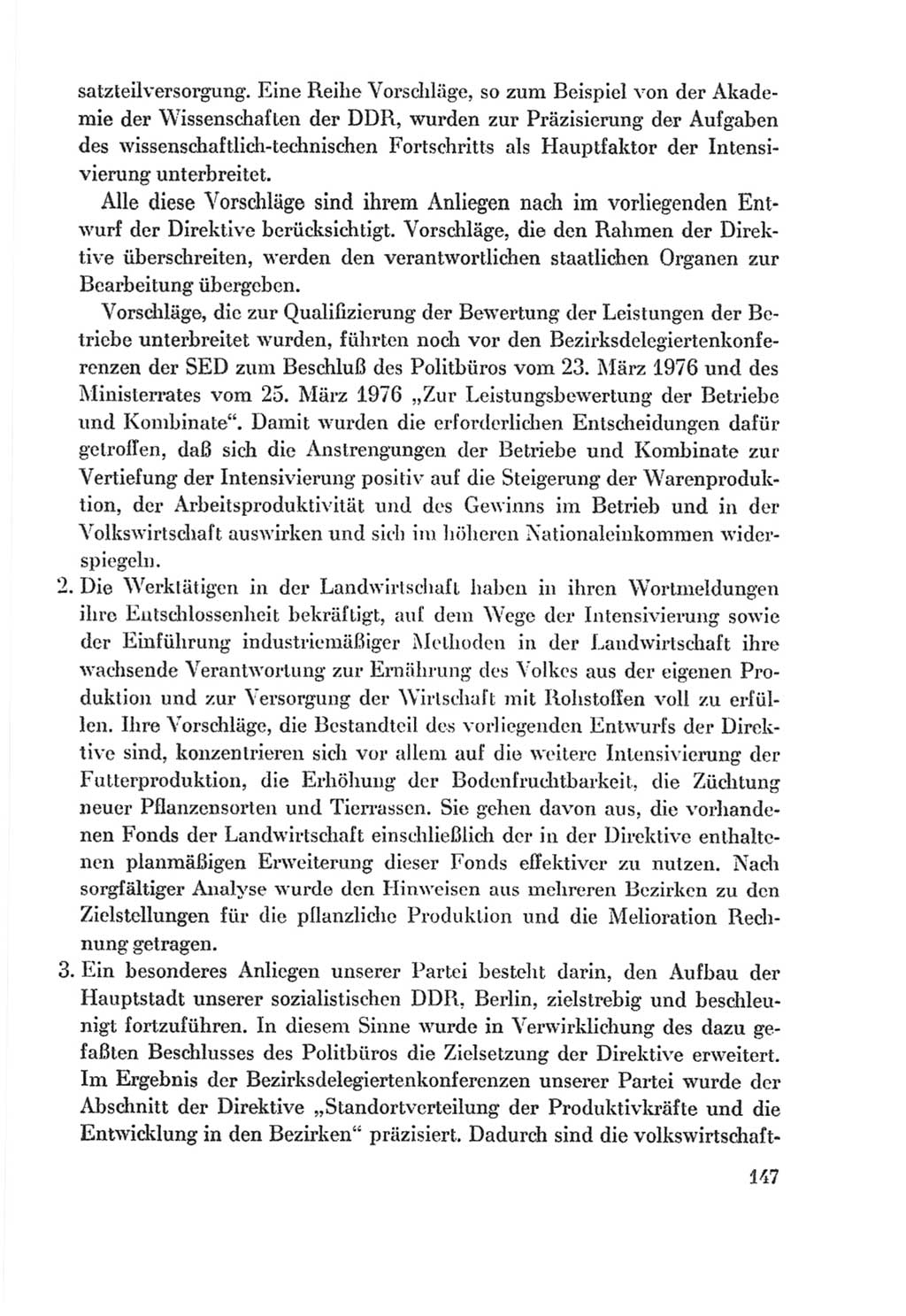 Protokoll der Verhandlungen des Ⅸ. Parteitages der Sozialistischen Einheitspartei Deutschlands (SED) [Deutsche Demokratische Republik (DDR)] 1976, Band 2, Seite 147 (Prot. Verh. Ⅸ. PT SED DDR 1976, Bd. 2, S. 147)