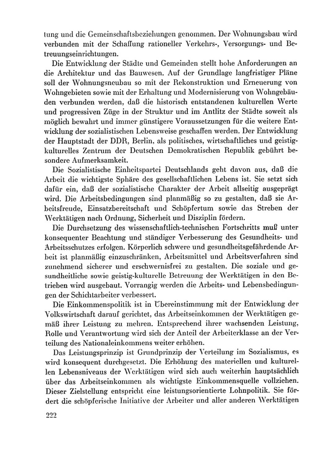 Protokoll der Verhandlungen des Ⅸ. Parteitages der Sozialistischen Einheitspartei Deutschlands (SED) [Deutsche Demokratische Republik (DDR)] 1976, Band 2, Seite 222 (Prot. Verh. Ⅸ. PT SED DDR 1976, Bd. 2, S. 222)