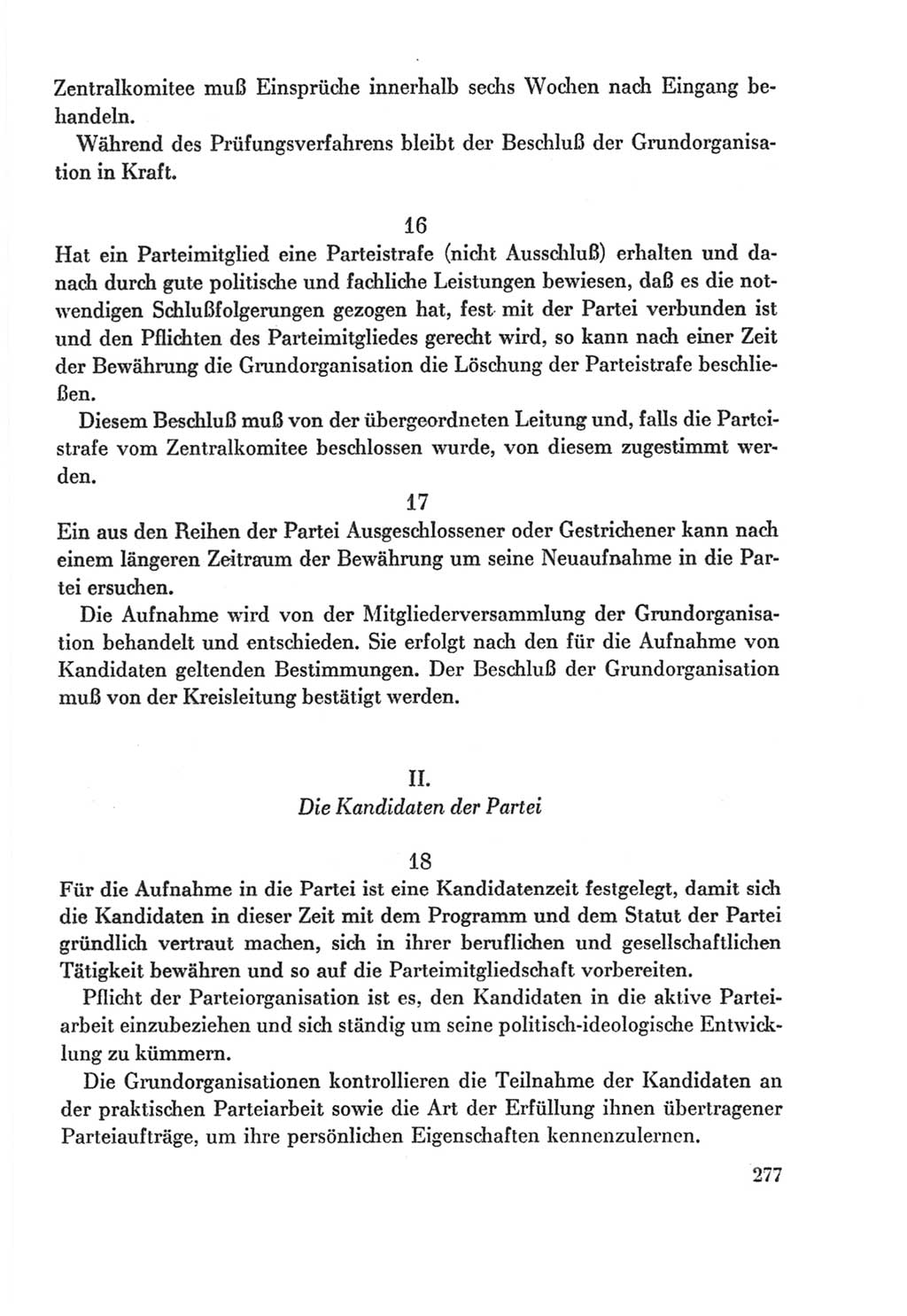 Protokoll der Verhandlungen des Ⅸ. Parteitages der Sozialistischen Einheitspartei Deutschlands (SED) [Deutsche Demokratische Republik (DDR)] 1976, Band 2, Seite 277 (Prot. Verh. Ⅸ. PT SED DDR 1976, Bd. 2, S. 277)