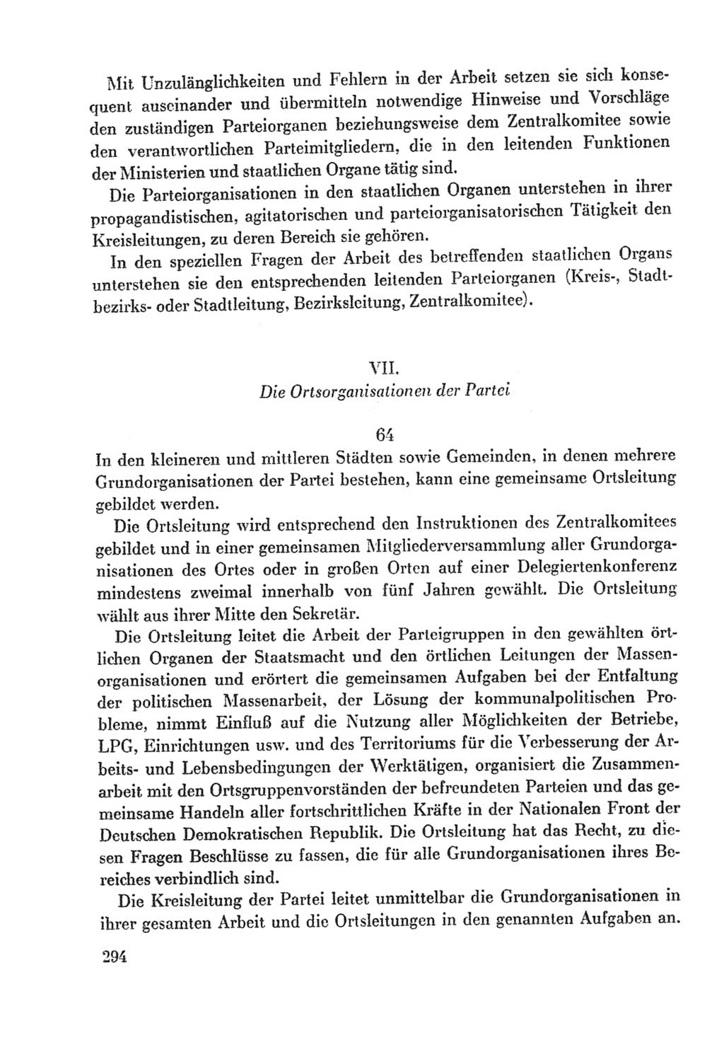 Protokoll der Verhandlungen des Ⅸ. Parteitages der Sozialistischen Einheitspartei Deutschlands (SED) [Deutsche Demokratische Republik (DDR)] 1976, Band 2, Seite 294 (Prot. Verh. Ⅸ. PT SED DDR 1976, Bd. 2, S. 294)