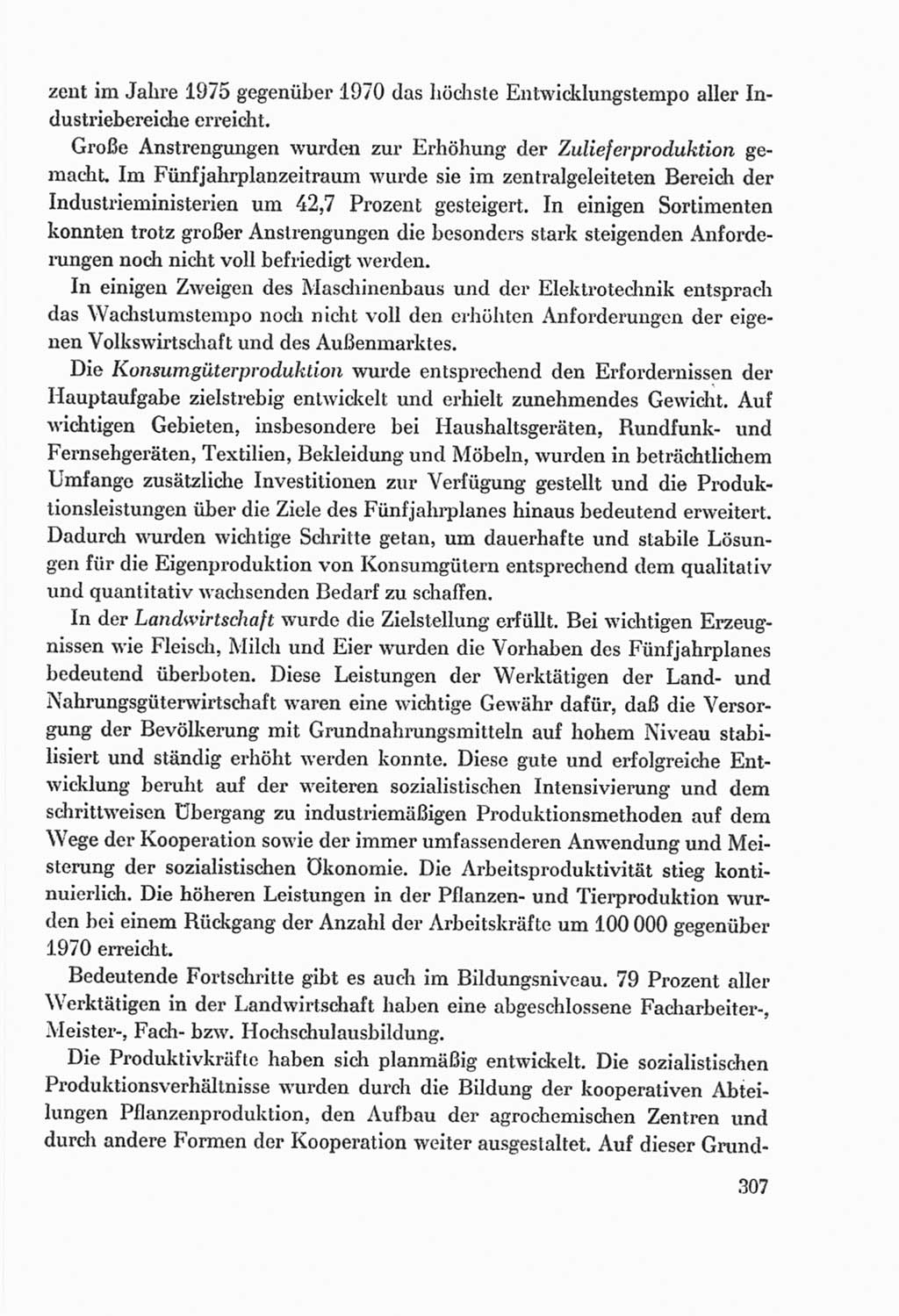 Protokoll der Verhandlungen des Ⅸ. Parteitages der Sozialistischen Einheitspartei Deutschlands (SED) [Deutsche Demokratische Republik (DDR)] 1976, Band 2, Seite 307 (Prot. Verh. Ⅸ. PT SED DDR 1976, Bd. 2, S. 307)