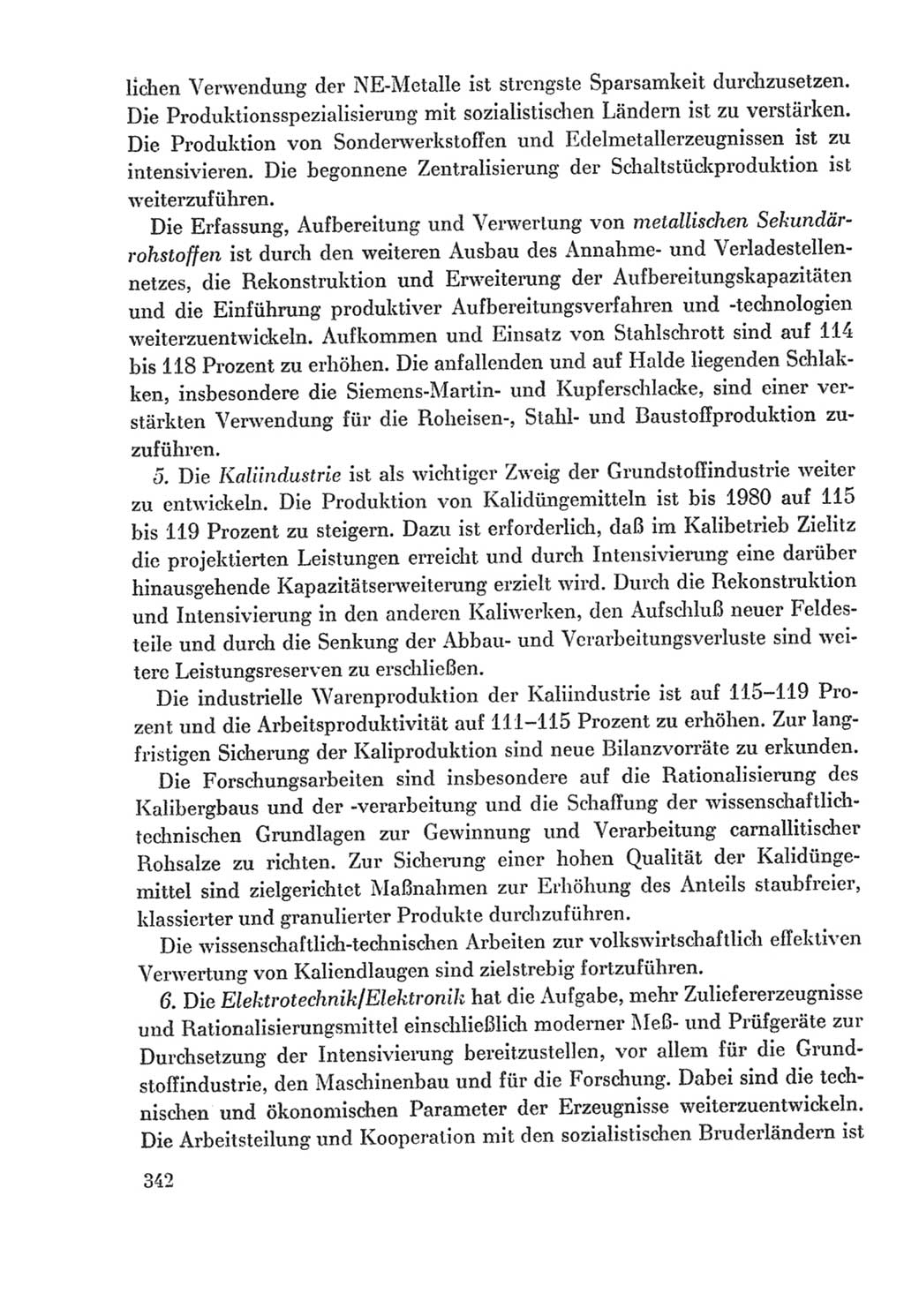 Protokoll der Verhandlungen des Ⅸ. Parteitages der Sozialistischen Einheitspartei Deutschlands (SED) [Deutsche Demokratische Republik (DDR)] 1976, Band 2, Seite 342 (Prot. Verh. Ⅸ. PT SED DDR 1976, Bd. 2, S. 342)