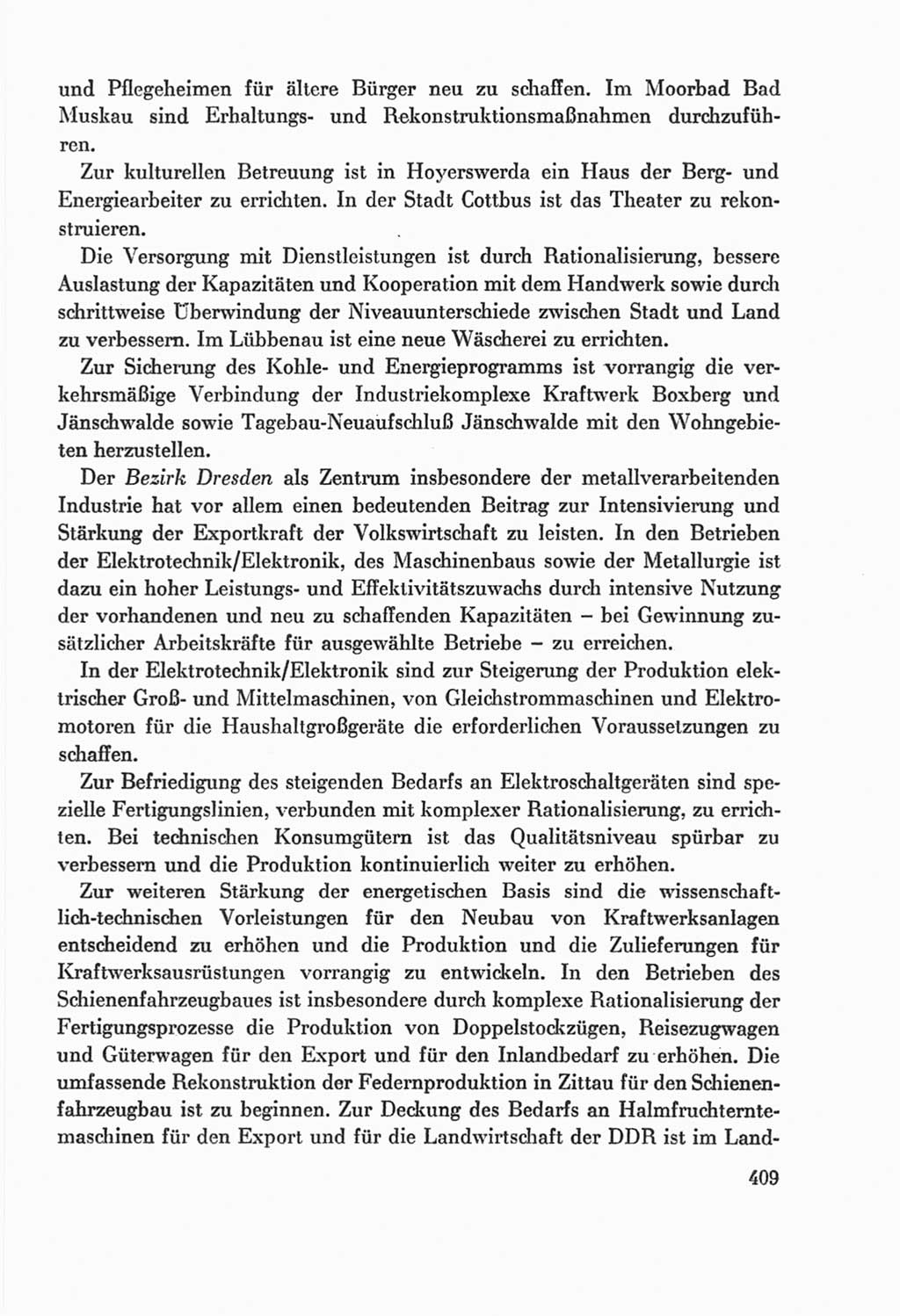 Protokoll der Verhandlungen des Ⅸ. Parteitages der Sozialistischen Einheitspartei Deutschlands (SED) [Deutsche Demokratische Republik (DDR)] 1976, Band 2, Seite 409 (Prot. Verh. Ⅸ. PT SED DDR 1976, Bd. 2, S. 409)