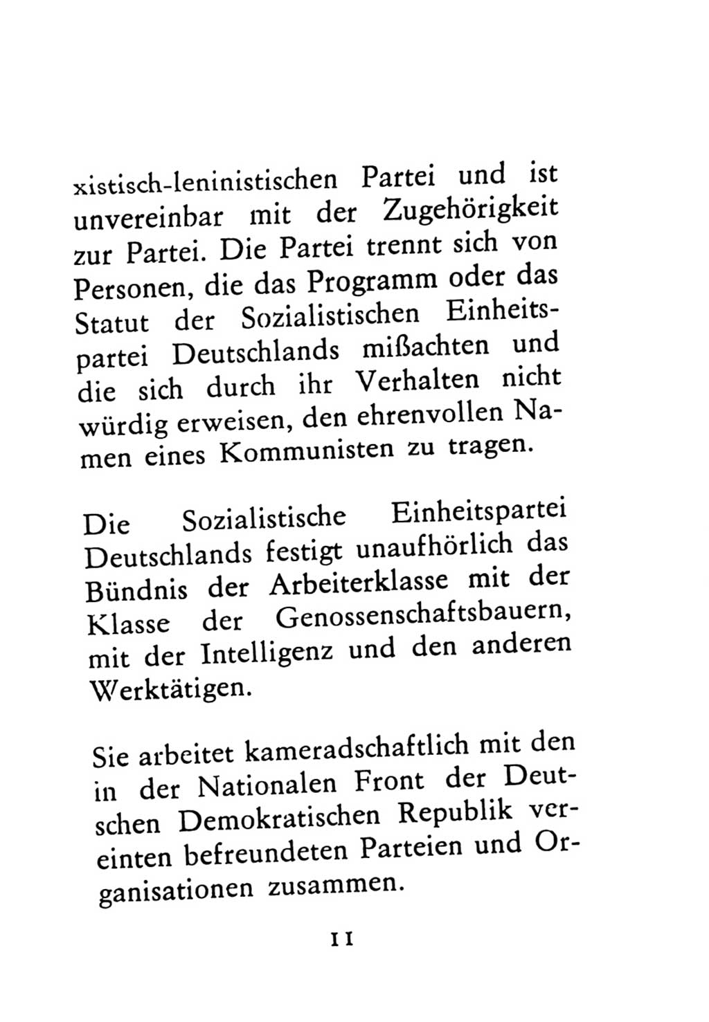 Statut der Sozialistischen Einheitspartei Deutschlands (SED) 1976, Seite 11 (St. SED DDR 1976, S. 11)