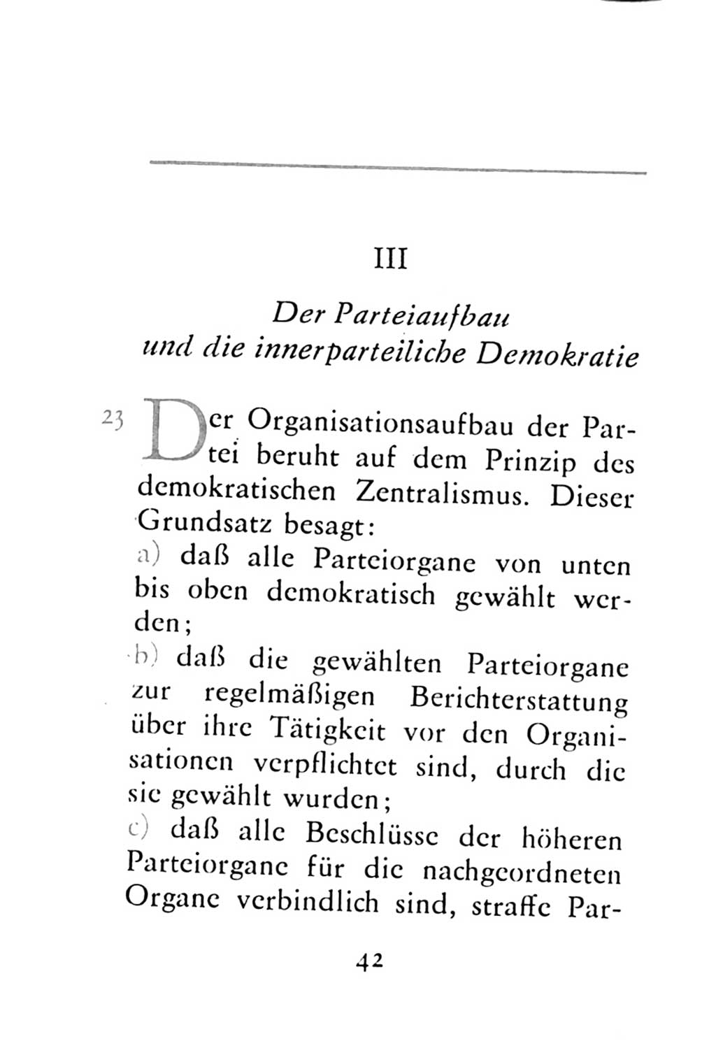 Statut der Sozialistischen Einheitspartei Deutschlands (SED) 1976, Seite 42 (St. SED DDR 1976, S. 42)