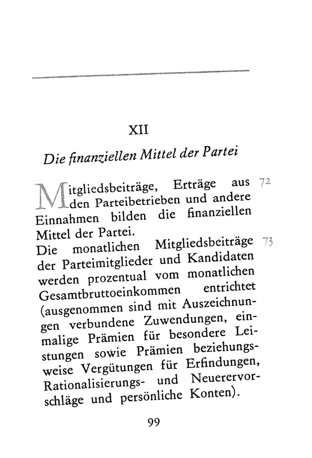 Statut der Sozialistischen Einheitspartei Deutschlands (SED) 1976, Seite 99 (St. SED DDR 1976, S. 99)