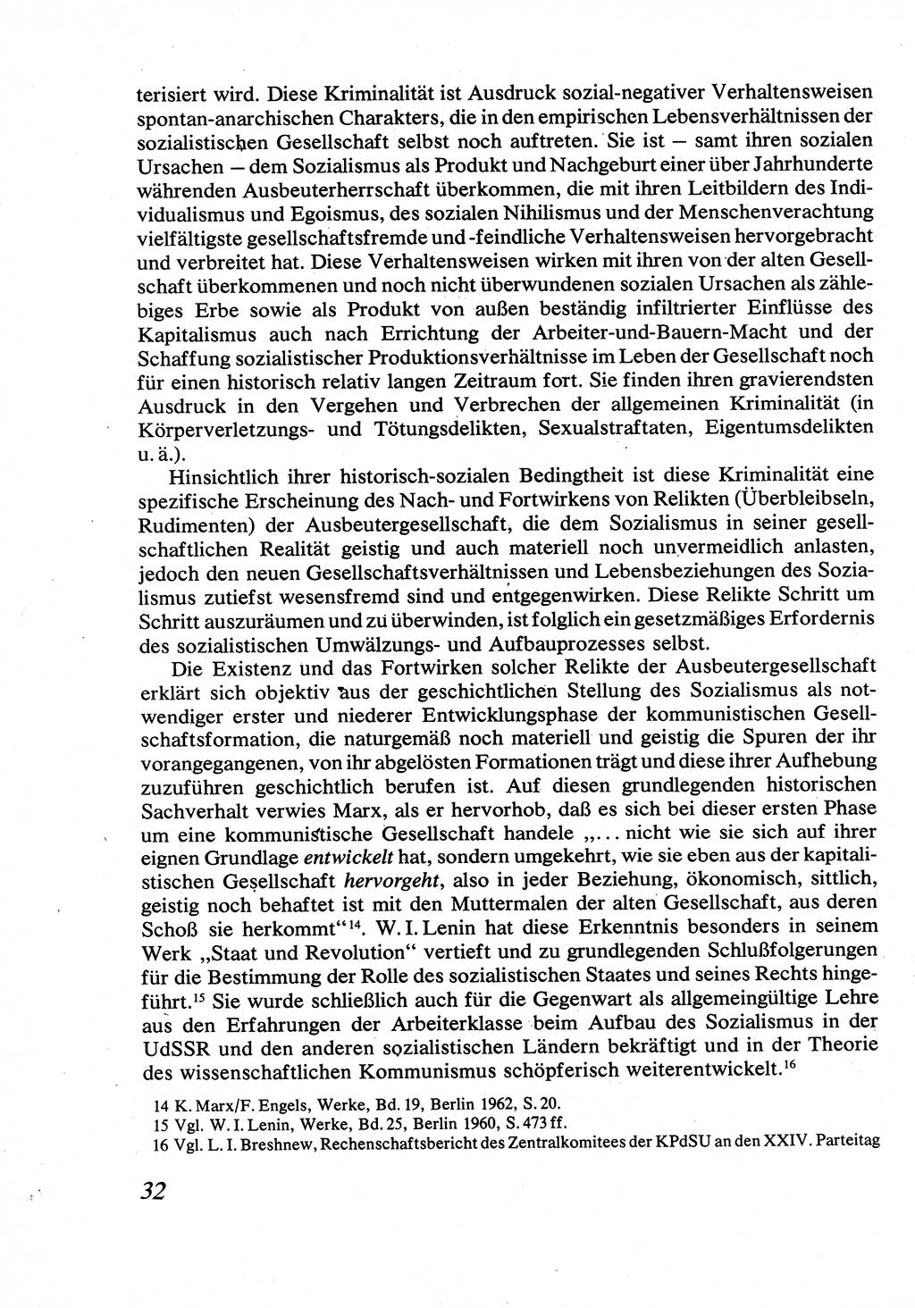 Strafrecht [Deutsche Demokratische Republik (DDR)], Allgemeiner Teil, Lehrbuch 1976, Seite 32 (Strafr. DDR AT Lb. 1976, S. 32)