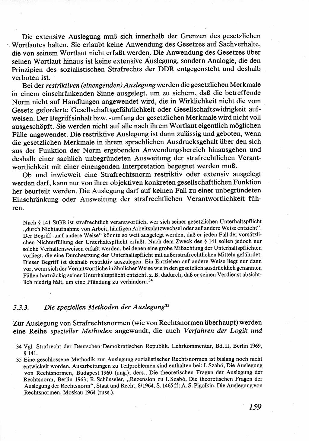 Strafrecht [Deutsche Demokratische Republik (DDR)], Allgemeiner Teil, Lehrbuch 1976, Seite 159 (Strafr. DDR AT Lb. 1976, S. 159)