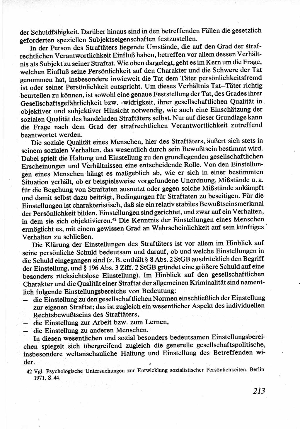 Strafrecht [Deutsche Demokratische Republik (DDR)], Allgemeiner Teil, Lehrbuch 1976, Seite 213 (Strafr. DDR AT Lb. 1976, S. 213)
