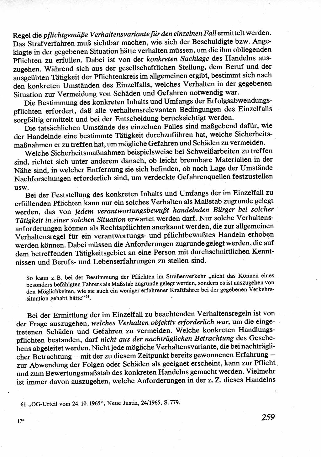 Strafrecht [Deutsche Demokratische Republik (DDR)], Allgemeiner Teil, Lehrbuch 1976, Seite 259 (Strafr. DDR AT Lb. 1976, S. 259)