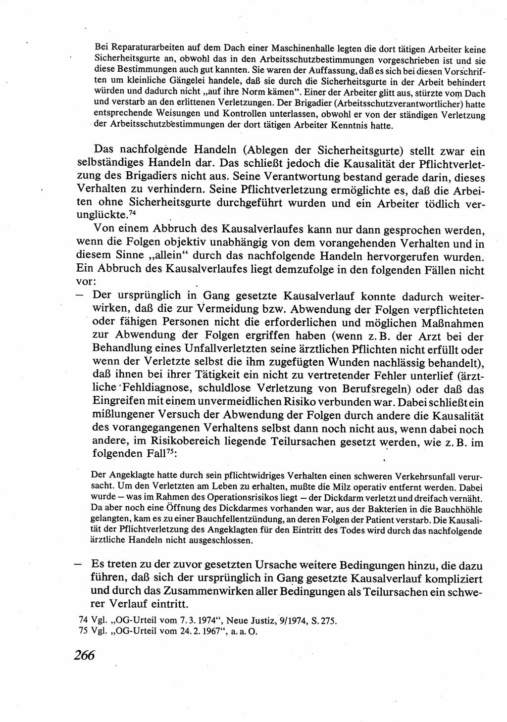 Strafrecht [Deutsche Demokratische Republik (DDR)], Allgemeiner Teil, Lehrbuch 1976, Seite 266 (Strafr. DDR AT Lb. 1976, S. 266)
