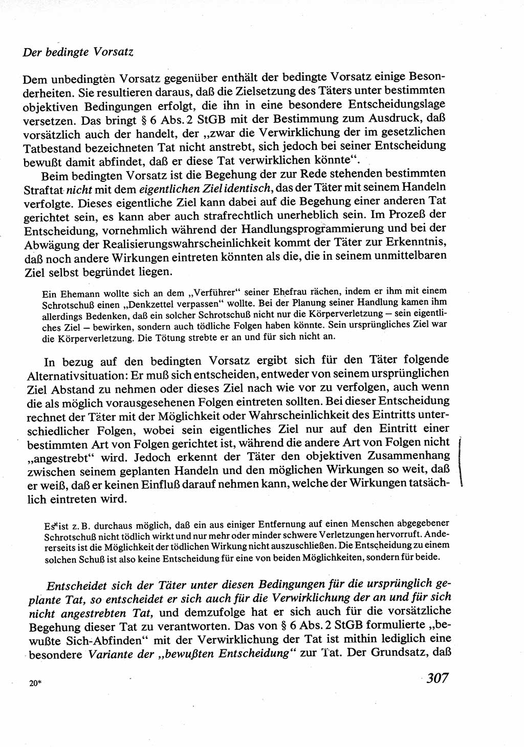 Strafrecht [Deutsche Demokratische Republik (DDR)], Allgemeiner Teil, Lehrbuch 1976, Seite 307 (Strafr. DDR AT Lb. 1976, S. 307)