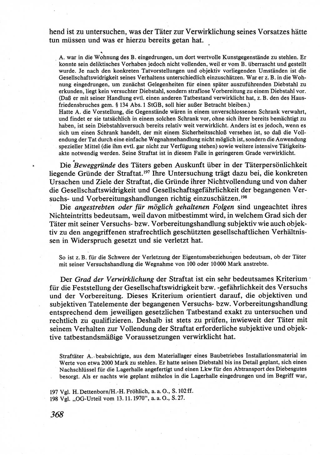 Strafrecht [Deutsche Demokratische Republik (DDR)], Allgemeiner Teil, Lehrbuch 1976, Seite 368 (Strafr. DDR AT Lb. 1976, S. 368)