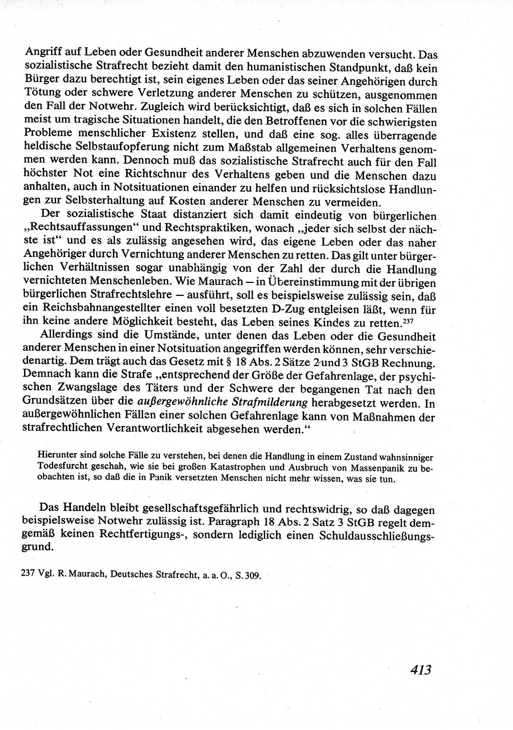 Strafrecht [Deutsche Demokratische Republik (DDR)], Allgemeiner Teil, Lehrbuch 1976, Seite 413 (Strafr. DDR AT Lb. 1976, S. 413)