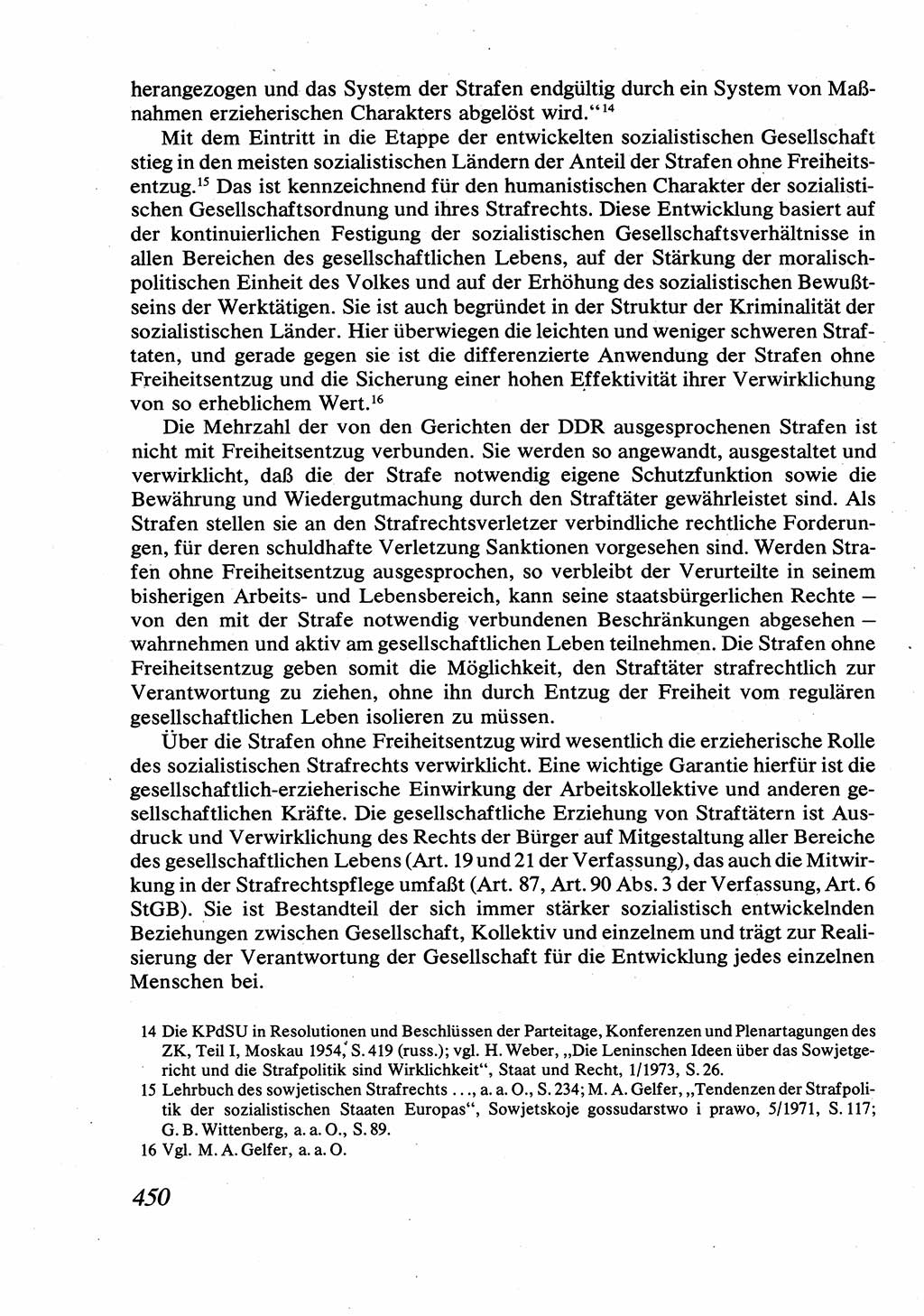 Strafrecht [Deutsche Demokratische Republik (DDR)], Allgemeiner Teil, Lehrbuch 1976, Seite 450 (Strafr. DDR AT Lb. 1976, S. 450)