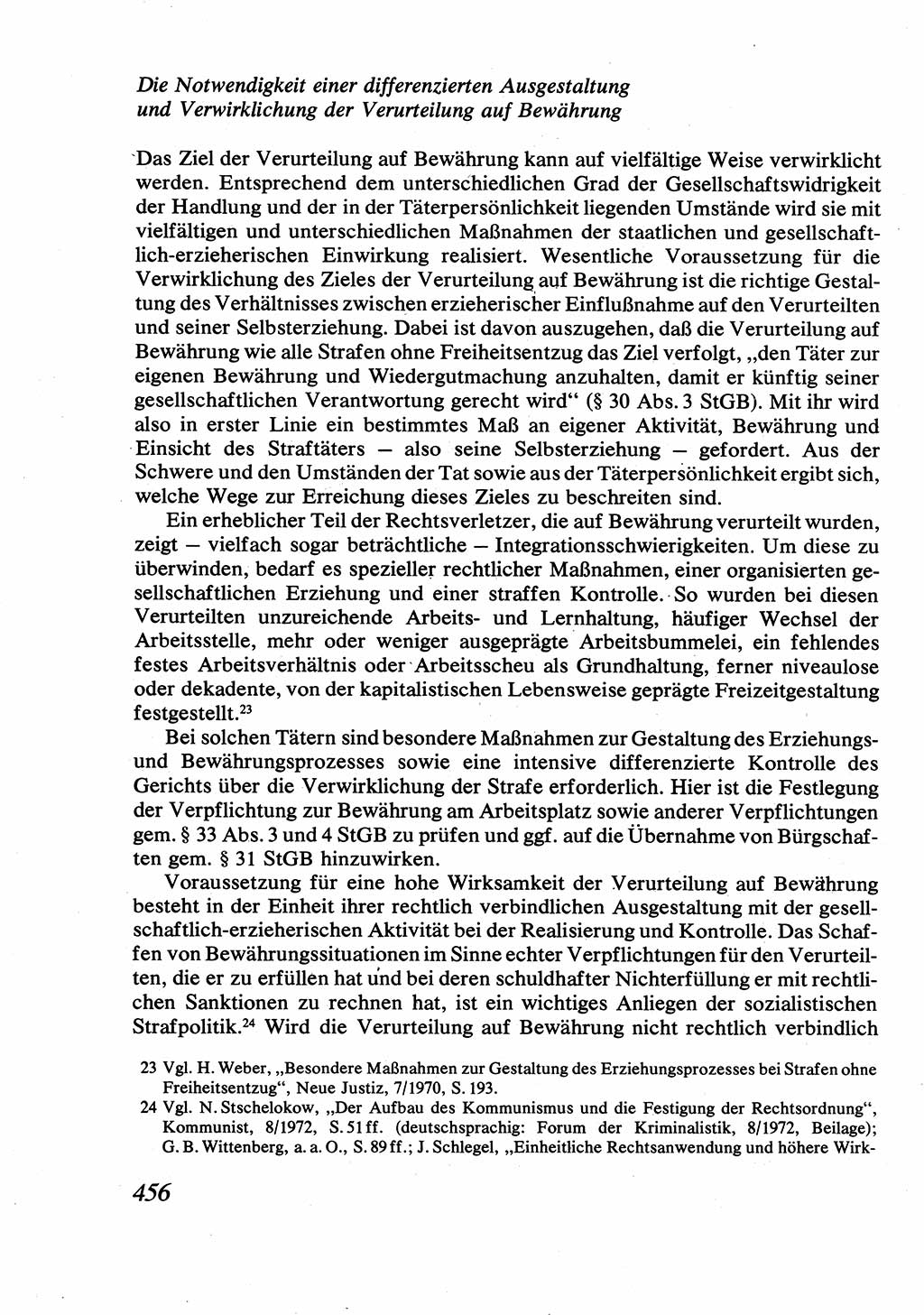 Strafrecht [Deutsche Demokratische Republik (DDR)], Allgemeiner Teil, Lehrbuch 1976, Seite 456 (Strafr. DDR AT Lb. 1976, S. 456)