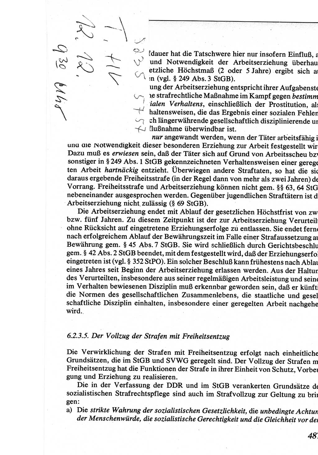 Strafrecht [Deutsche Demokratische Republik (DDR)], Allgemeiner Teil, Lehrbuch 1976, Seite 487 (Strafr. DDR AT Lb. 1976, S. 487)