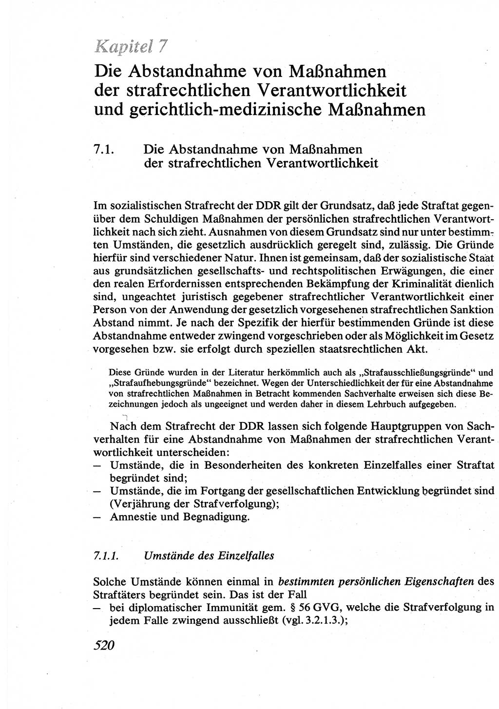 Strafrecht [Deutsche Demokratische Republik (DDR)], Allgemeiner Teil, Lehrbuch 1976, Seite 520 (Strafr. DDR AT Lb. 1976, S. 520)