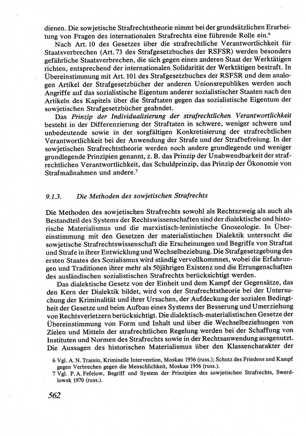 Strafrecht [Deutsche Demokratische Republik (DDR)], Allgemeiner Teil, Lehrbuch 1976, Seite 562 (Strafr. DDR AT Lb. 1976, S. 562)