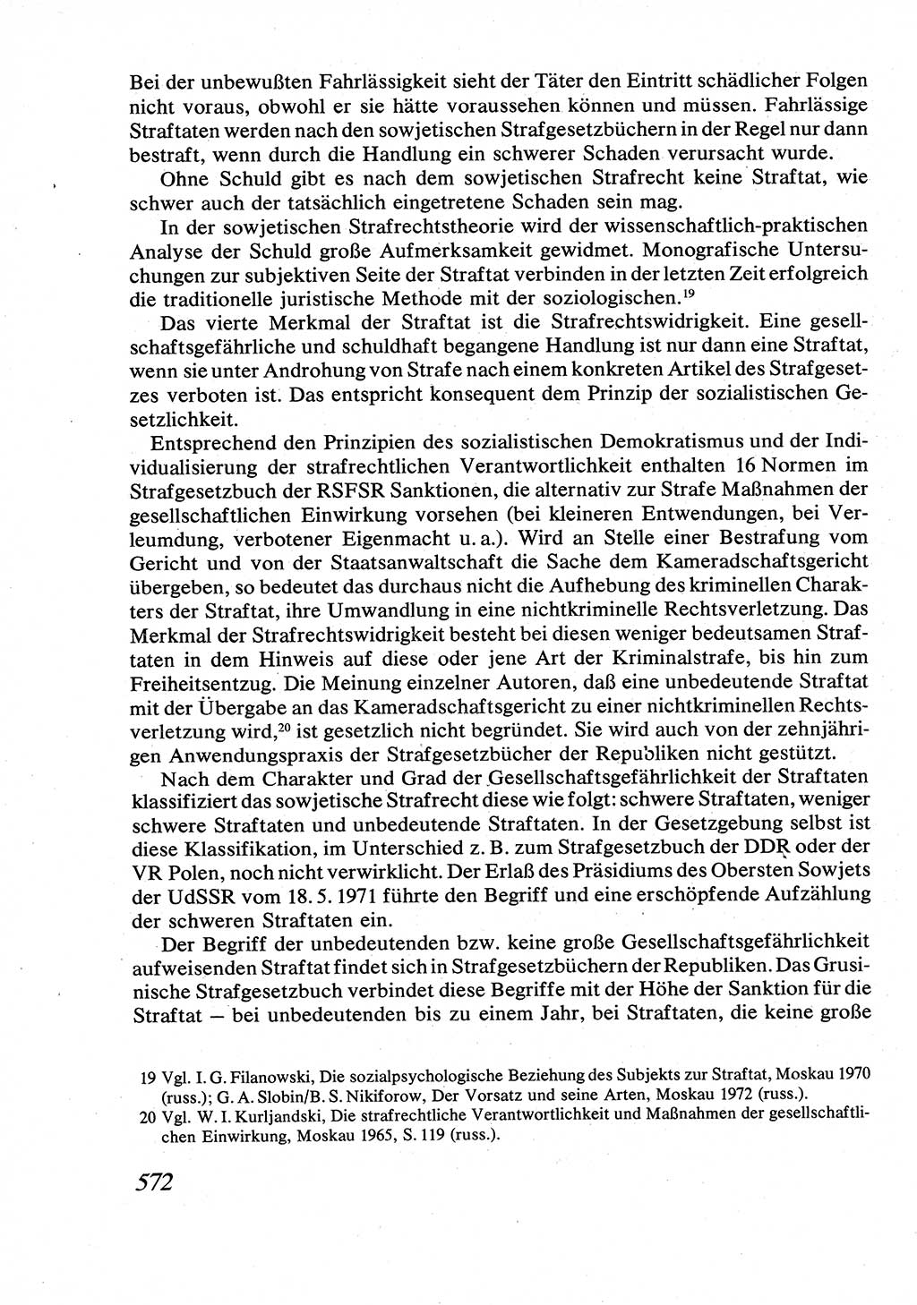 Strafrecht [Deutsche Demokratische Republik (DDR)], Allgemeiner Teil, Lehrbuch 1976, Seite 572 (Strafr. DDR AT Lb. 1976, S. 572)
