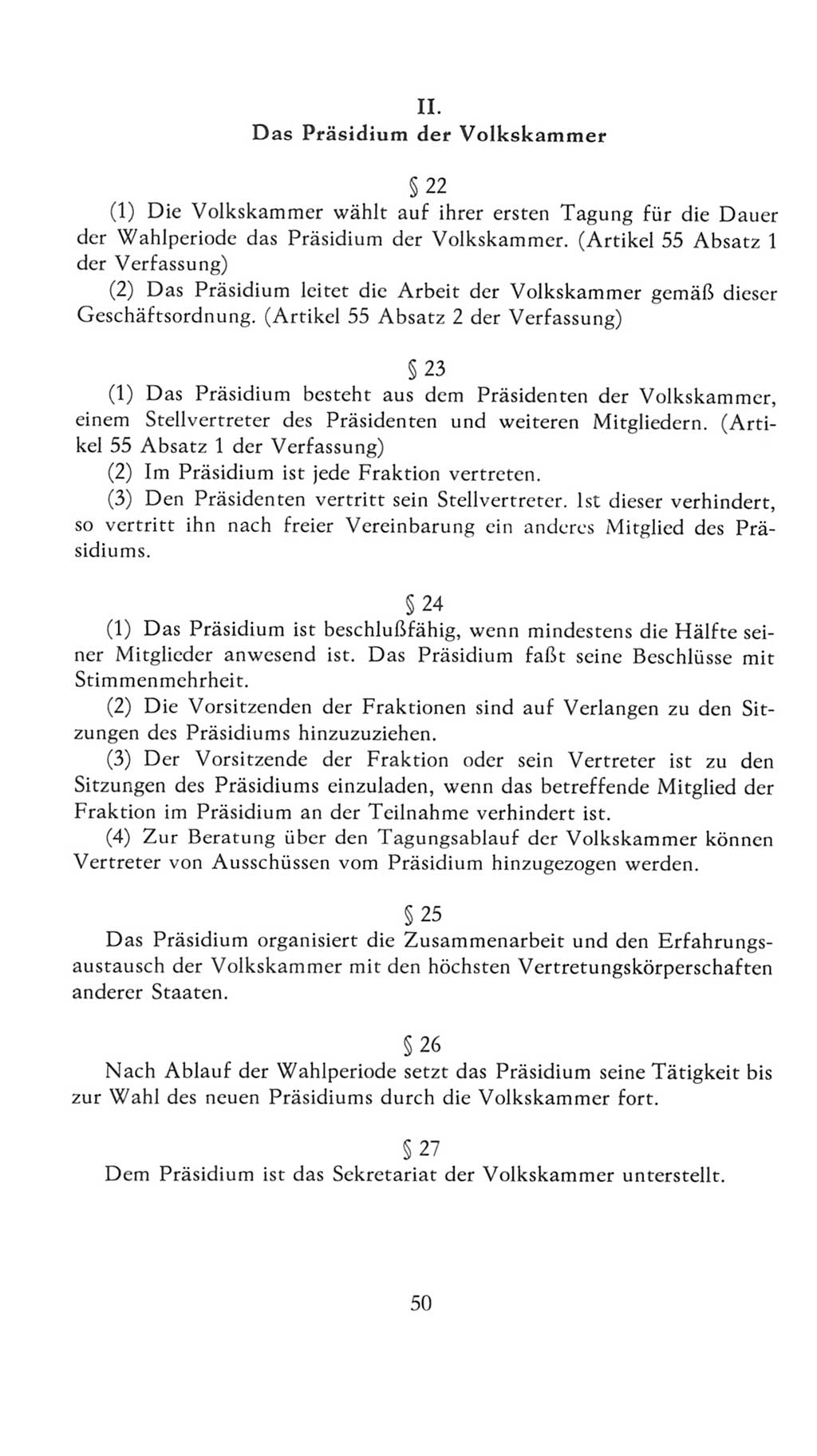 Volkskammer (VK) der Deutschen Demokratischen Republik (DDR), 7. Wahlperiode 1976-1981, Seite 50 (VK. DDR 7. WP. 1976-1981, S. 50)