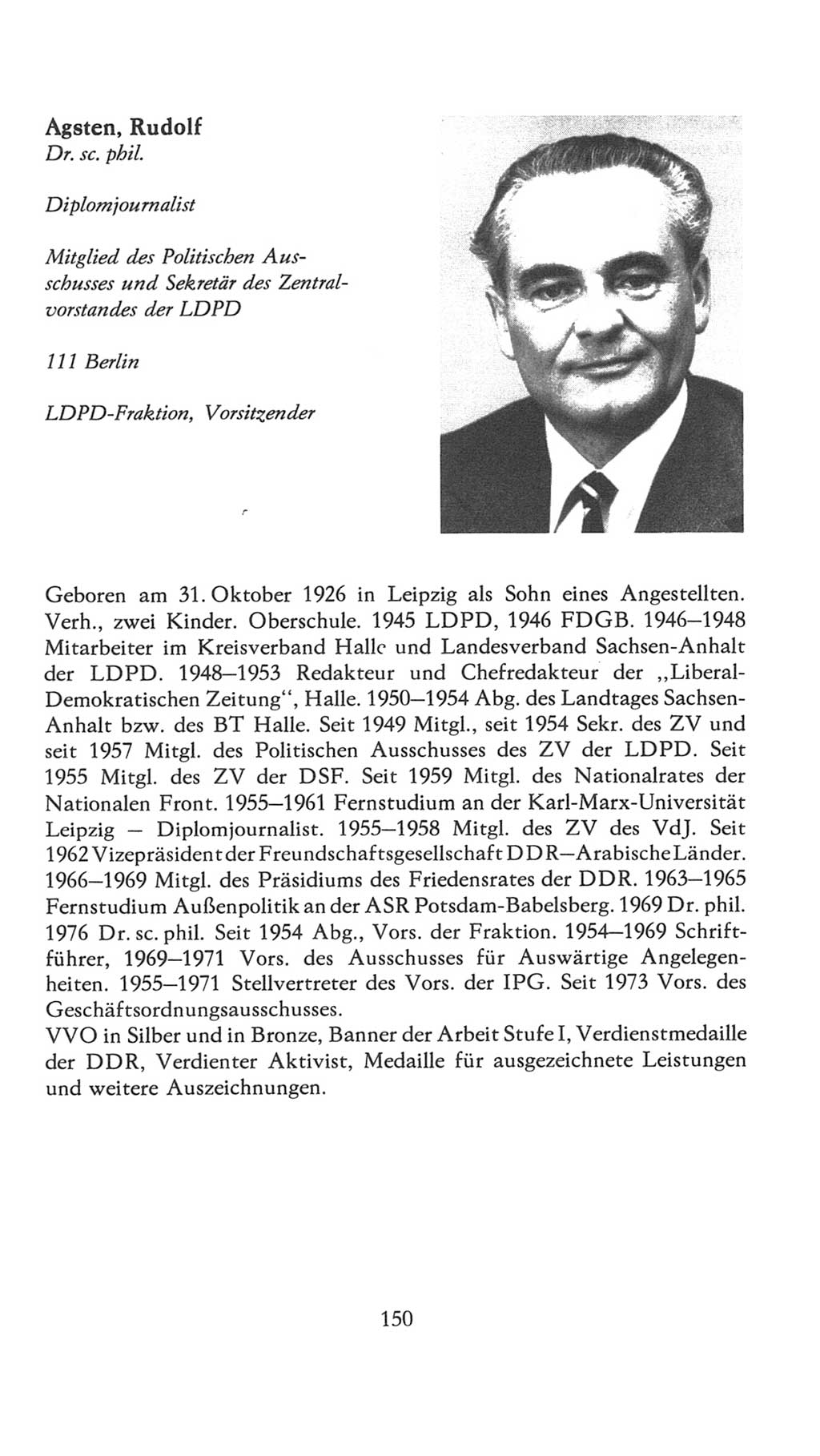 Volkskammer (VK) der Deutschen Demokratischen Republik (DDR), 7. Wahlperiode 1976-1981, Seite 150 (VK. DDR 7. WP. 1976-1981, S. 150)