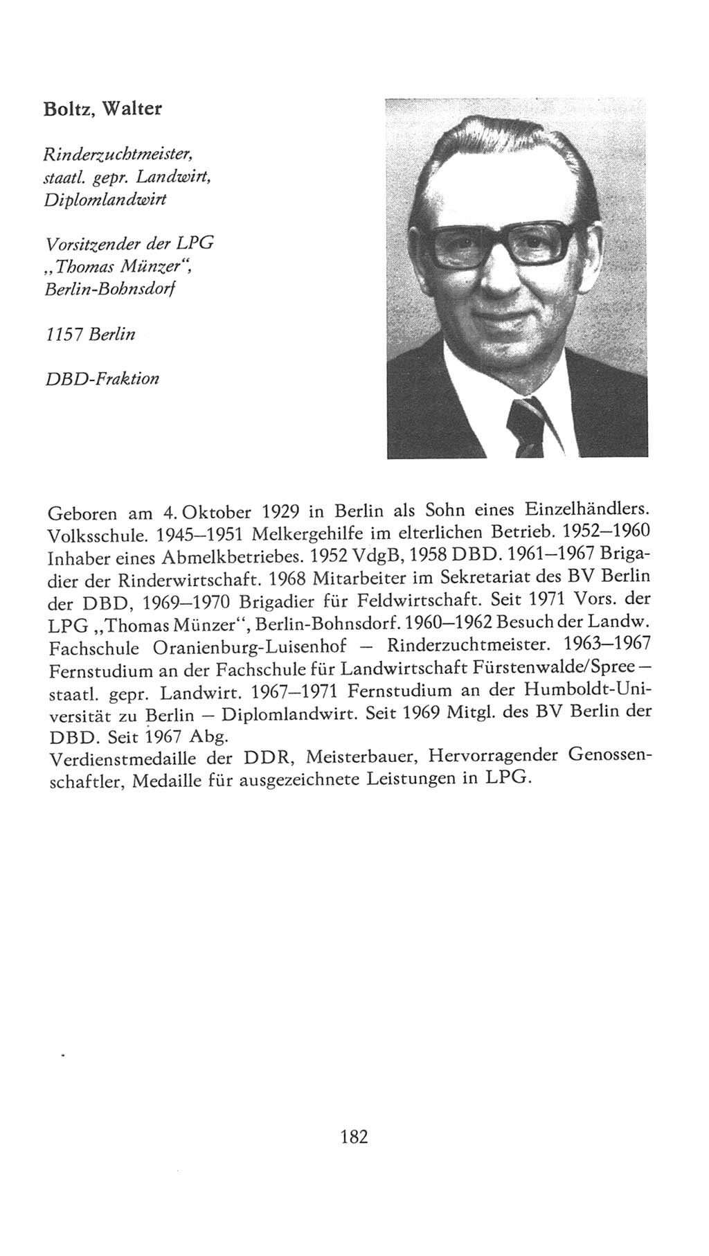 Volkskammer (VK) der Deutschen Demokratischen Republik (DDR), 7. Wahlperiode 1976-1981, Seite 182 (VK. DDR 7. WP. 1976-1981, S. 182)