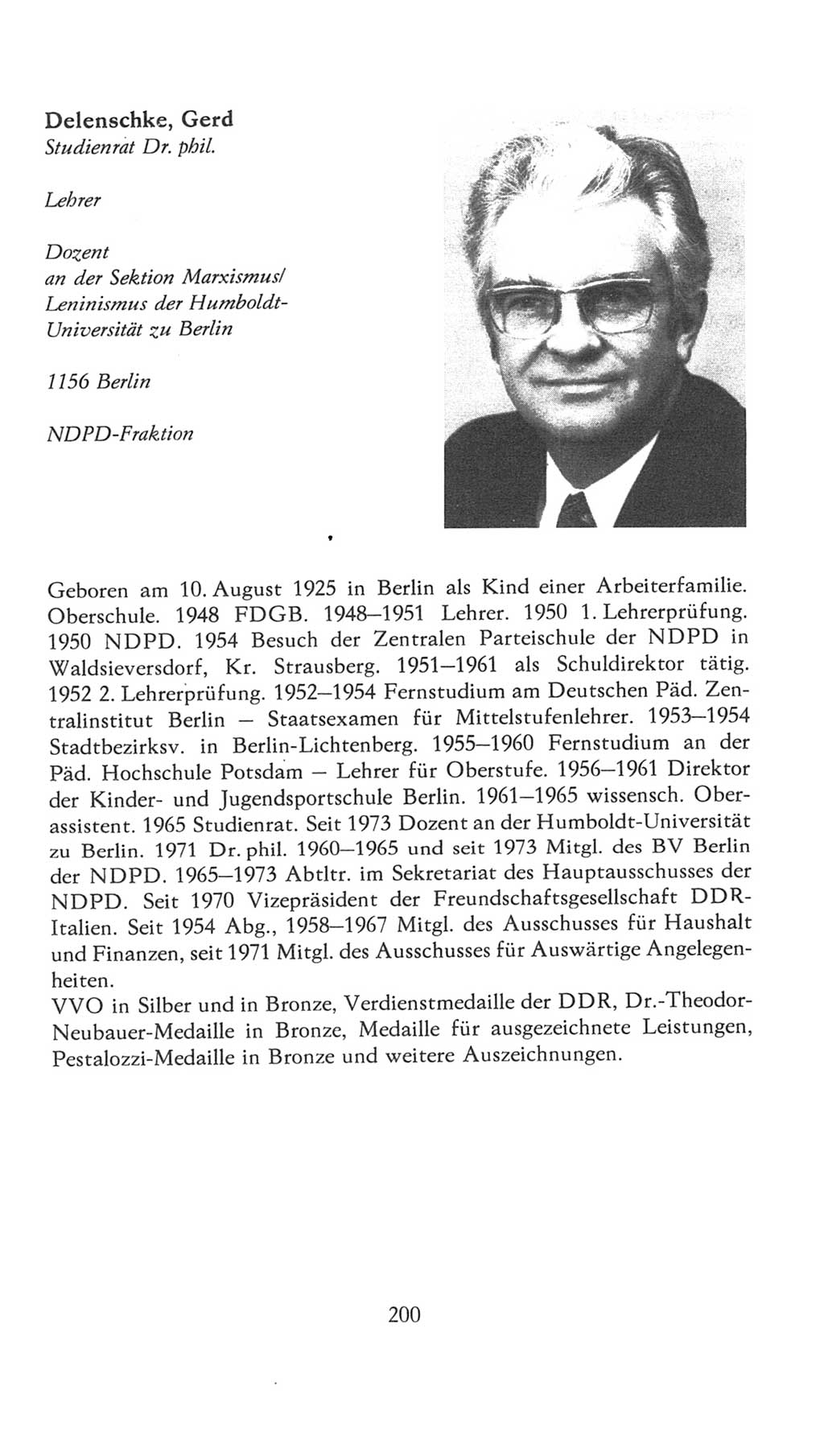 Volkskammer (VK) der Deutschen Demokratischen Republik (DDR), 7. Wahlperiode 1976-1981, Seite 200 (VK. DDR 7. WP. 1976-1981, S. 200)