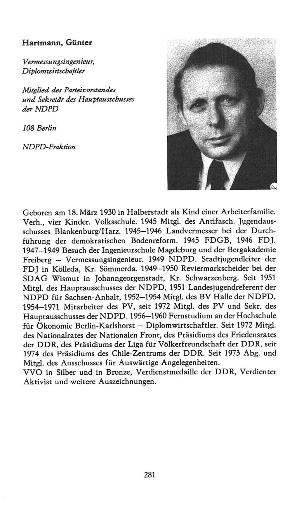 Volkskammer (VK) der Deutschen Demokratischen Republik (DDR), 7. Wahlperiode 1976-1981, Seite 281 (VK. DDR 7. WP. 1976-1981, S. 281)