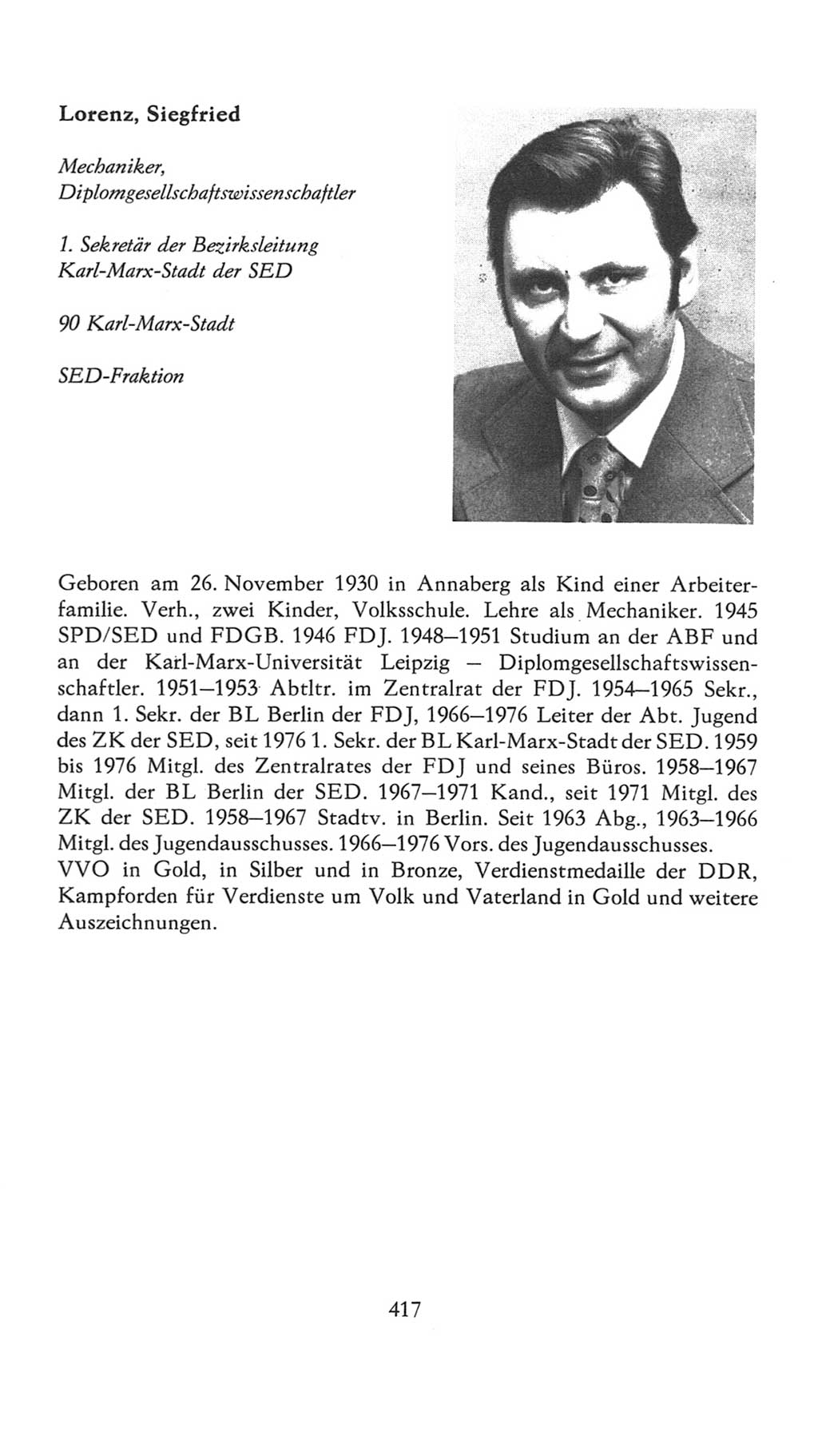 Volkskammer (VK) der Deutschen Demokratischen Republik (DDR), 7. Wahlperiode 1976-1981, Seite 417 (VK. DDR 7. WP. 1976-1981, S. 417)