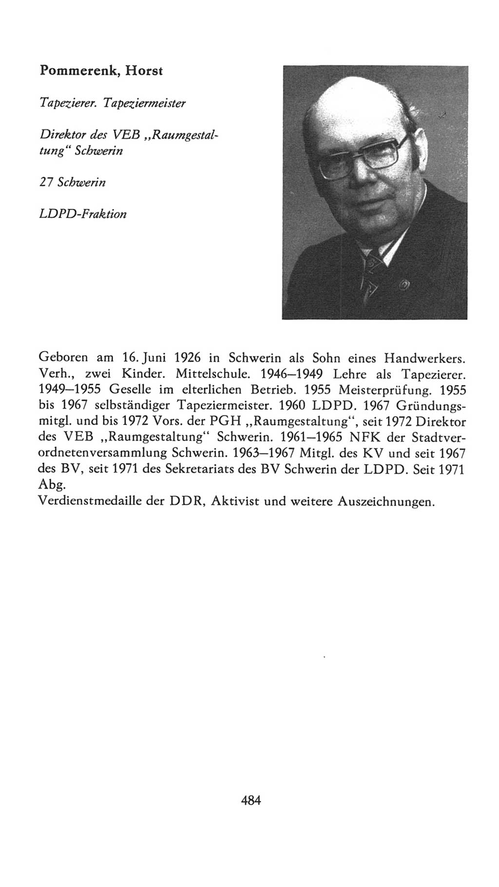 Volkskammer (VK) der Deutschen Demokratischen Republik (DDR), 7. Wahlperiode 1976-1981, Seite 484 (VK. DDR 7. WP. 1976-1981, S. 484)