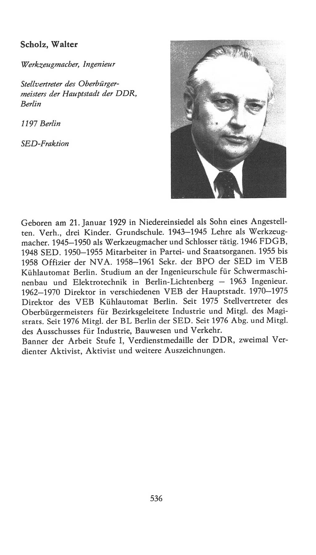 Volkskammer (VK) der Deutschen Demokratischen Republik (DDR), 7. Wahlperiode 1976-1981, Seite 536 (VK. DDR 7. WP. 1976-1981, S. 536)