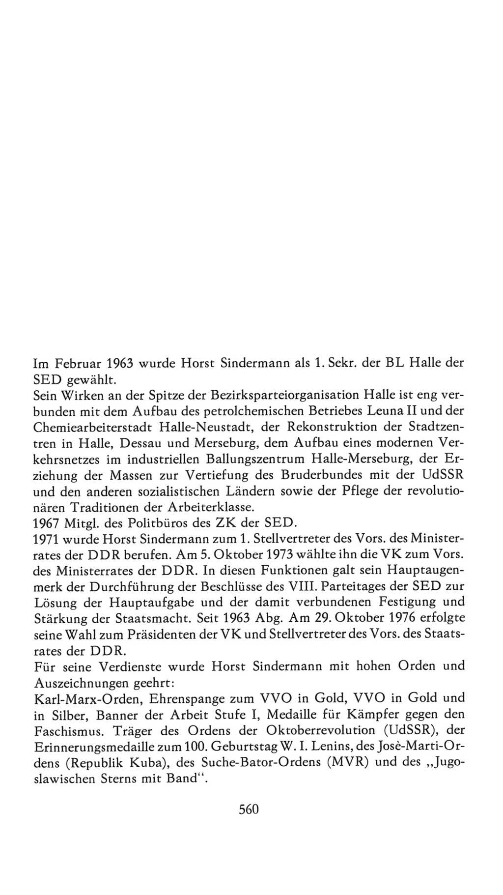Volkskammer (VK) der Deutschen Demokratischen Republik (DDR), 7. Wahlperiode 1976-1981, Seite 560 (VK. DDR 7. WP. 1976-1981, S. 560)