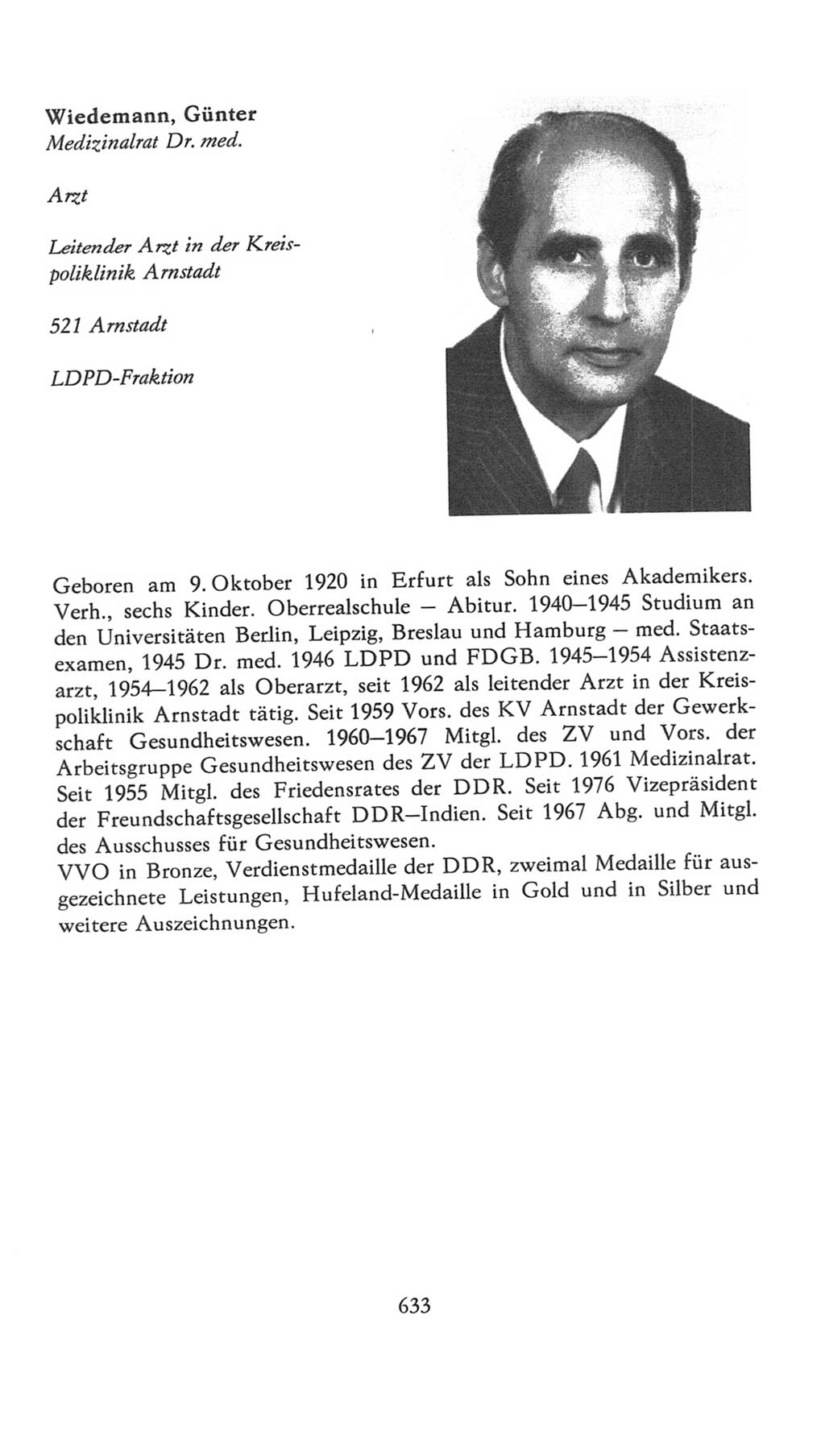 Volkskammer (VK) der Deutschen Demokratischen Republik (DDR), 7. Wahlperiode 1976-1981, Seite 633 (VK. DDR 7. WP. 1976-1981, S. 633)